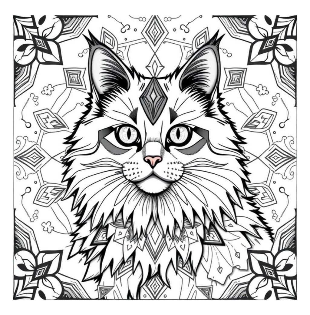 Whiskers & Wonders: Exotic Cats Around The Globe Coloring Adventure