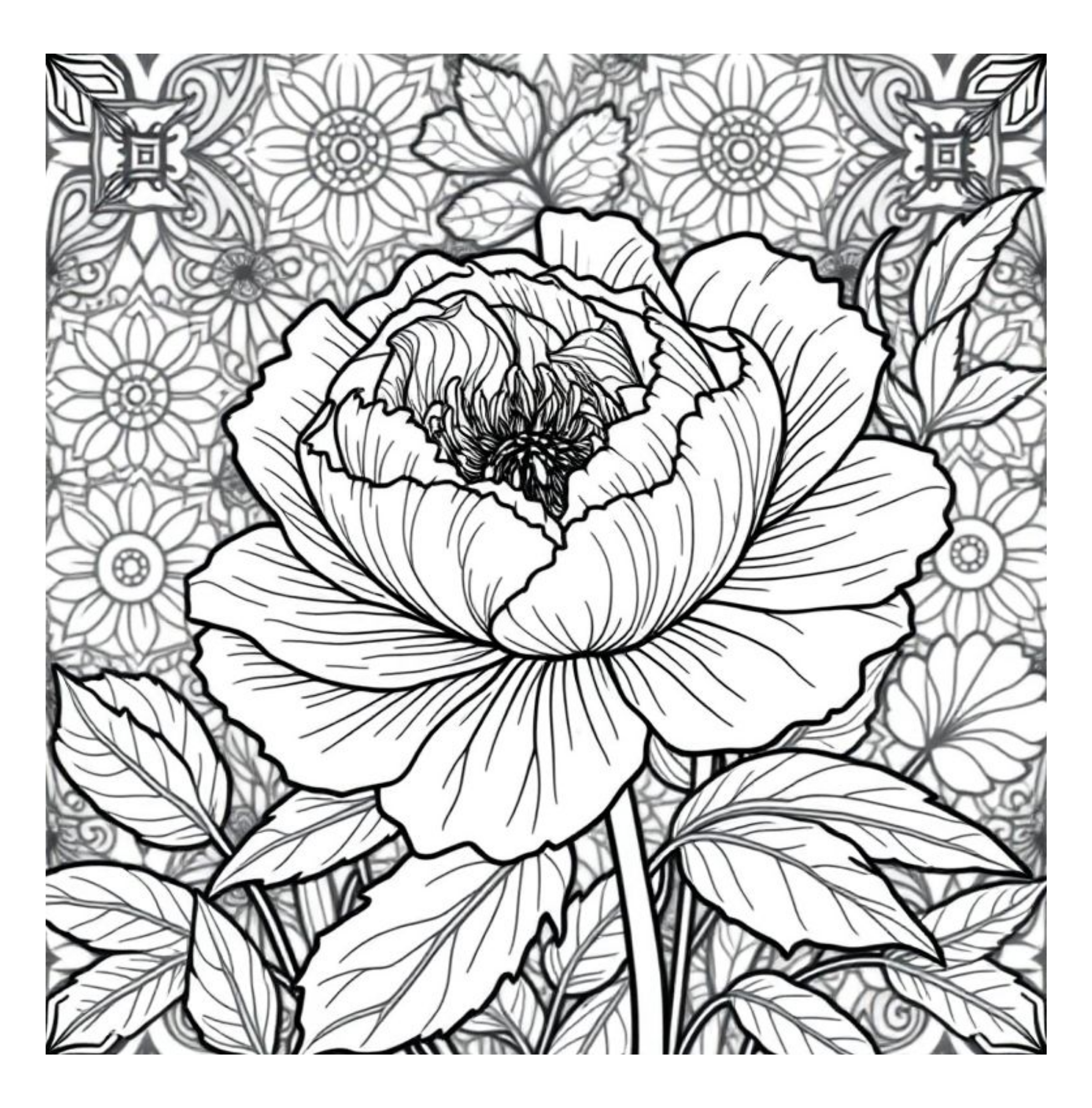 Bloom Art Flowers of the Land Coloring
