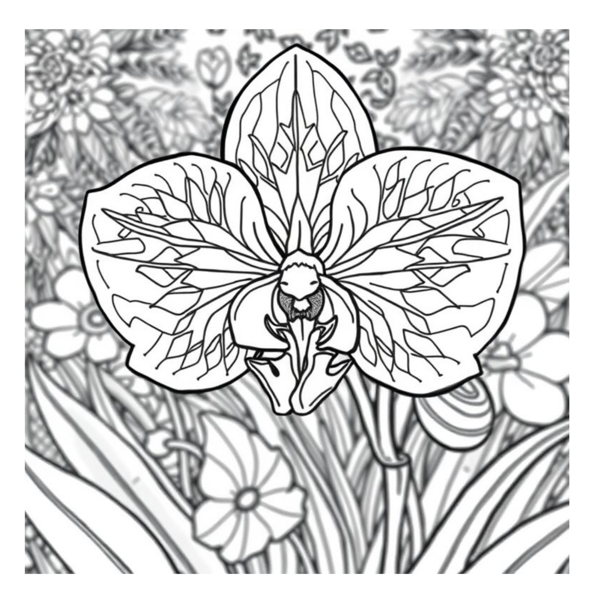 Bloom Art Flowers of the Land Coloring