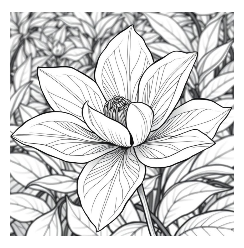 Bloom Art Flowers of the Land Coloring