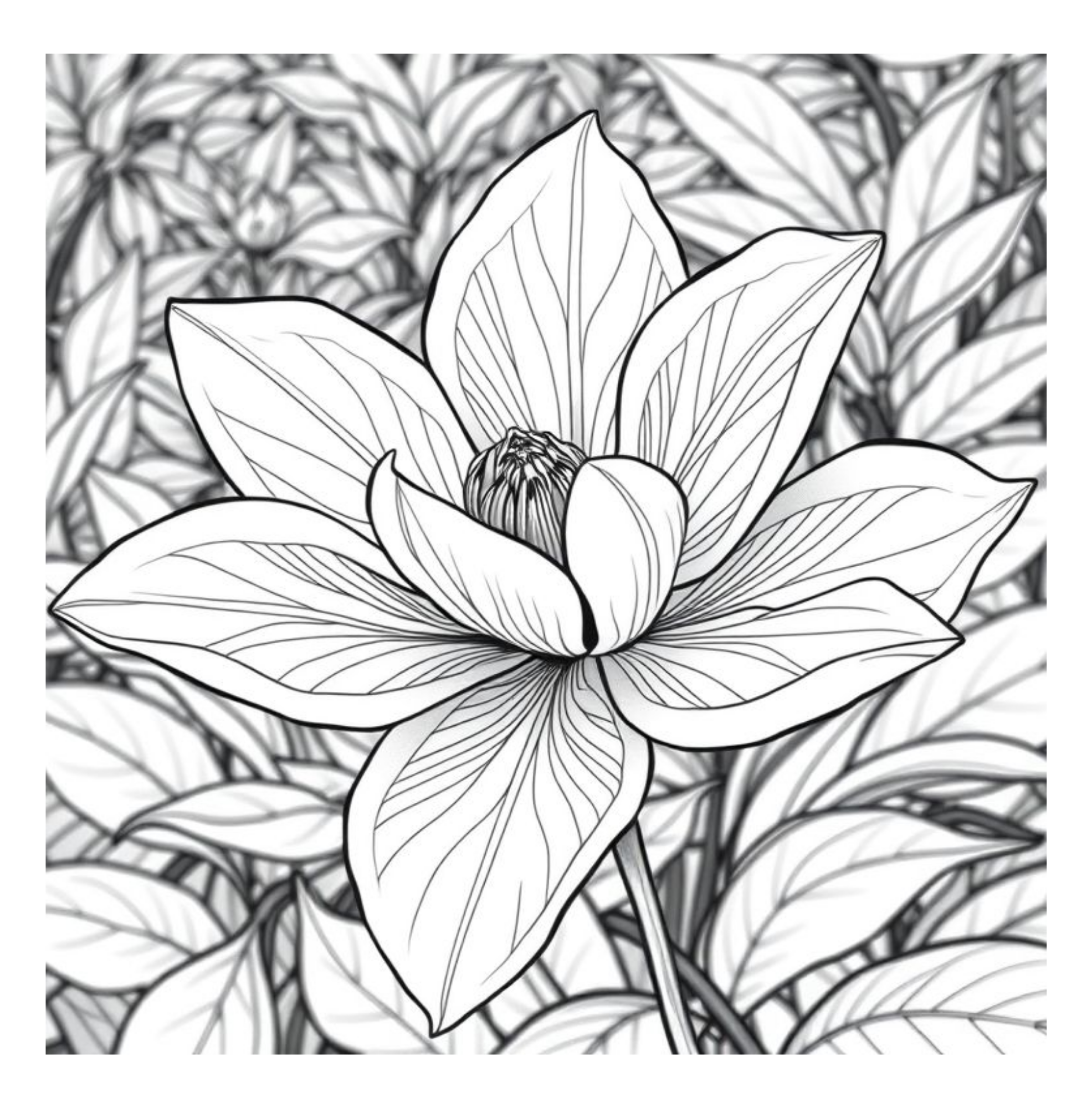 Bloom Art Flowers of the Land Coloring