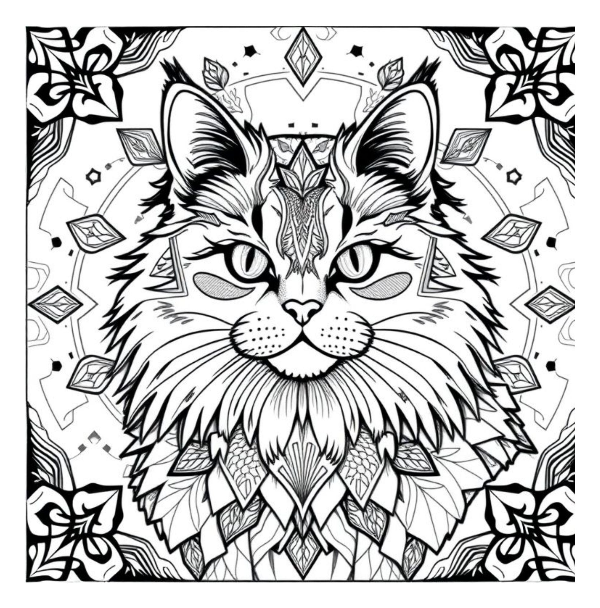 Whiskers & Wonders: Exotic Cats Around The Globe Coloring Adventure