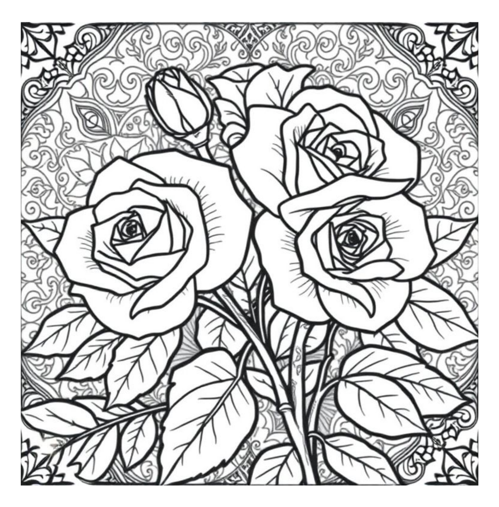 Bloom Art Flowers of the Land Coloring