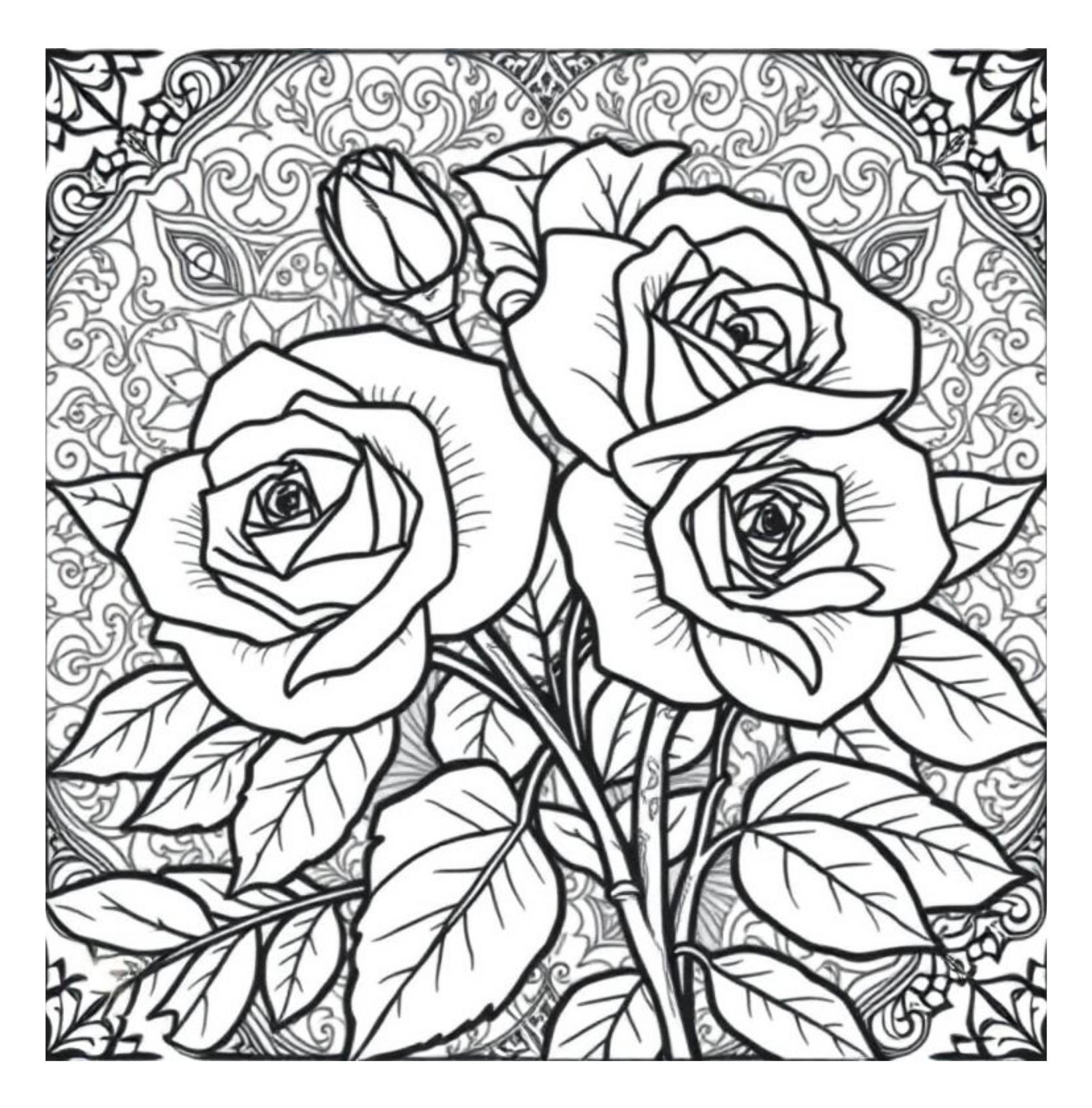 Bloom Art Flowers of the Land Coloring