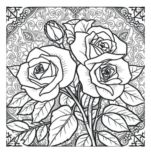 Bloom Art Flowers of the Land Coloring