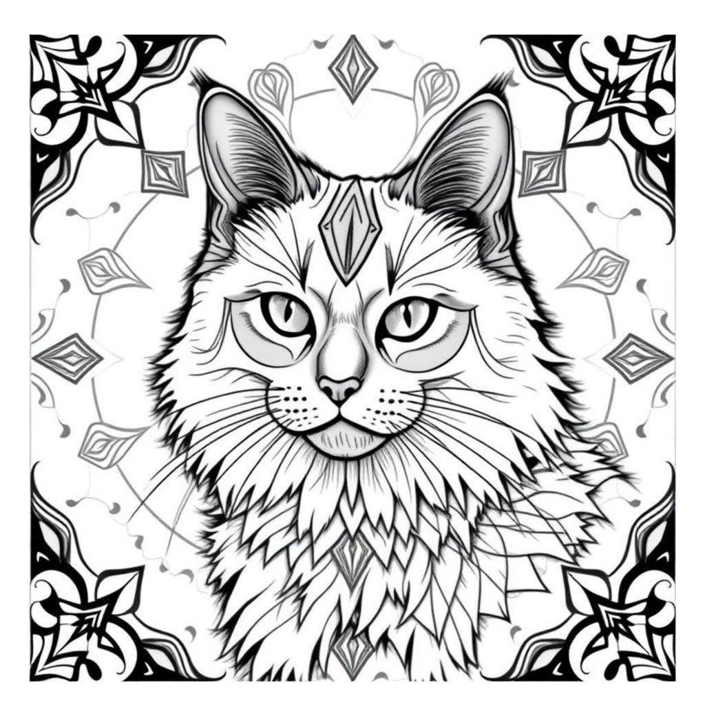 Whiskers & Wonders: Exotic Cats Around The Globe Coloring Adventure