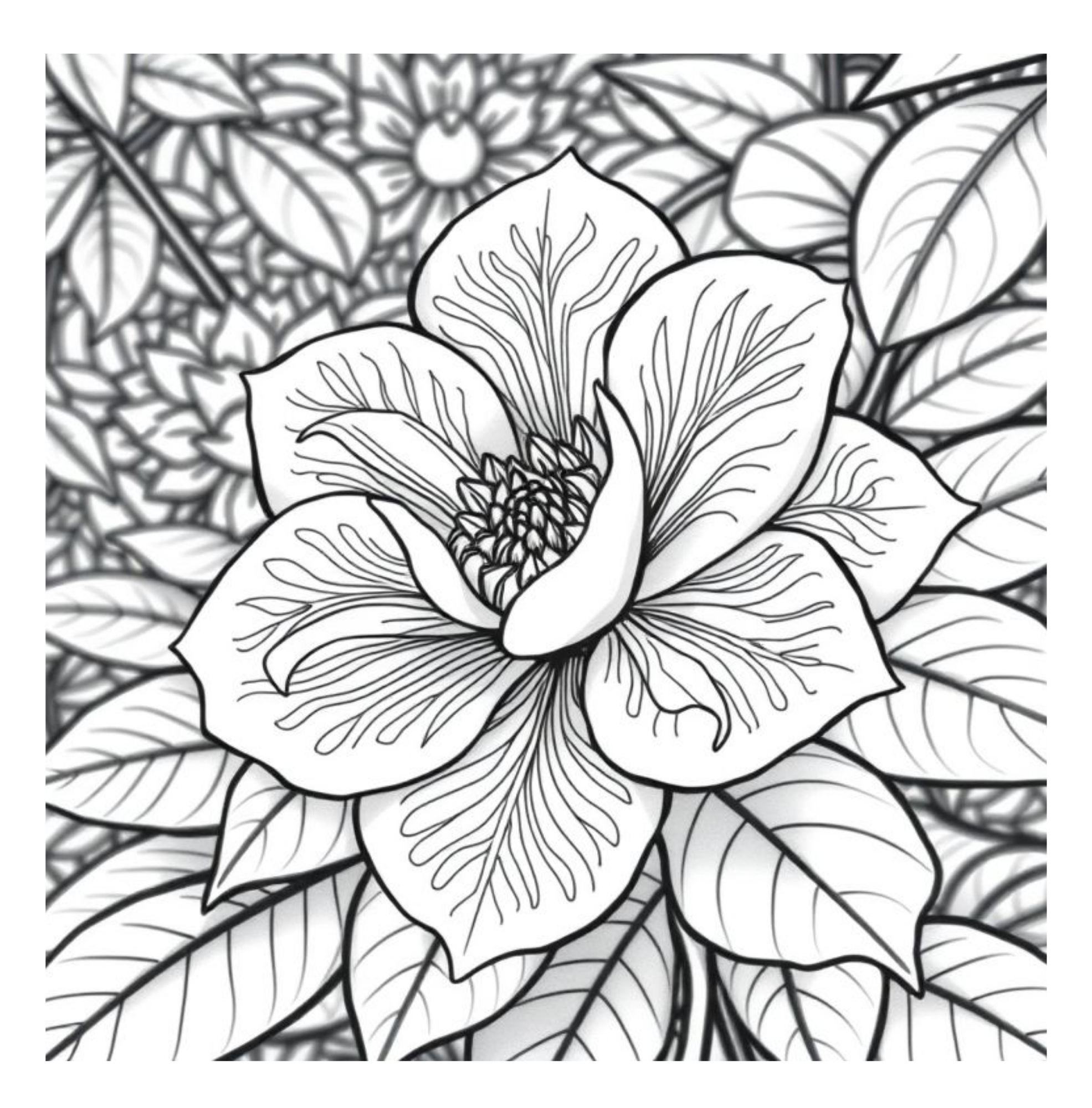 Bloom Art Flowers of the Land Coloring