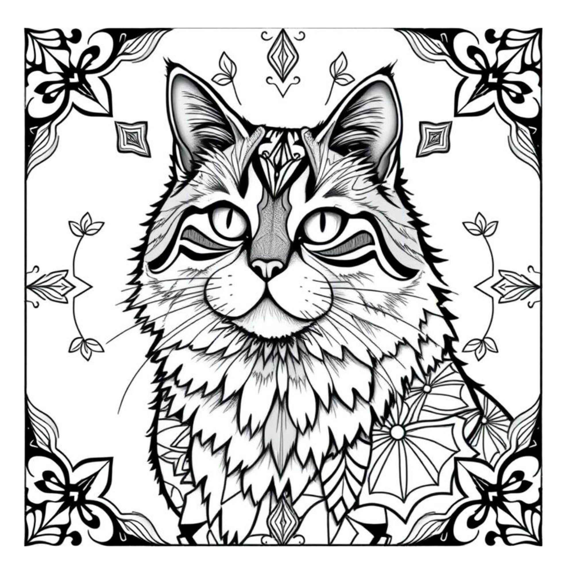 Whiskers & Wonders: Exotic Cats Around The Globe Coloring Adventure