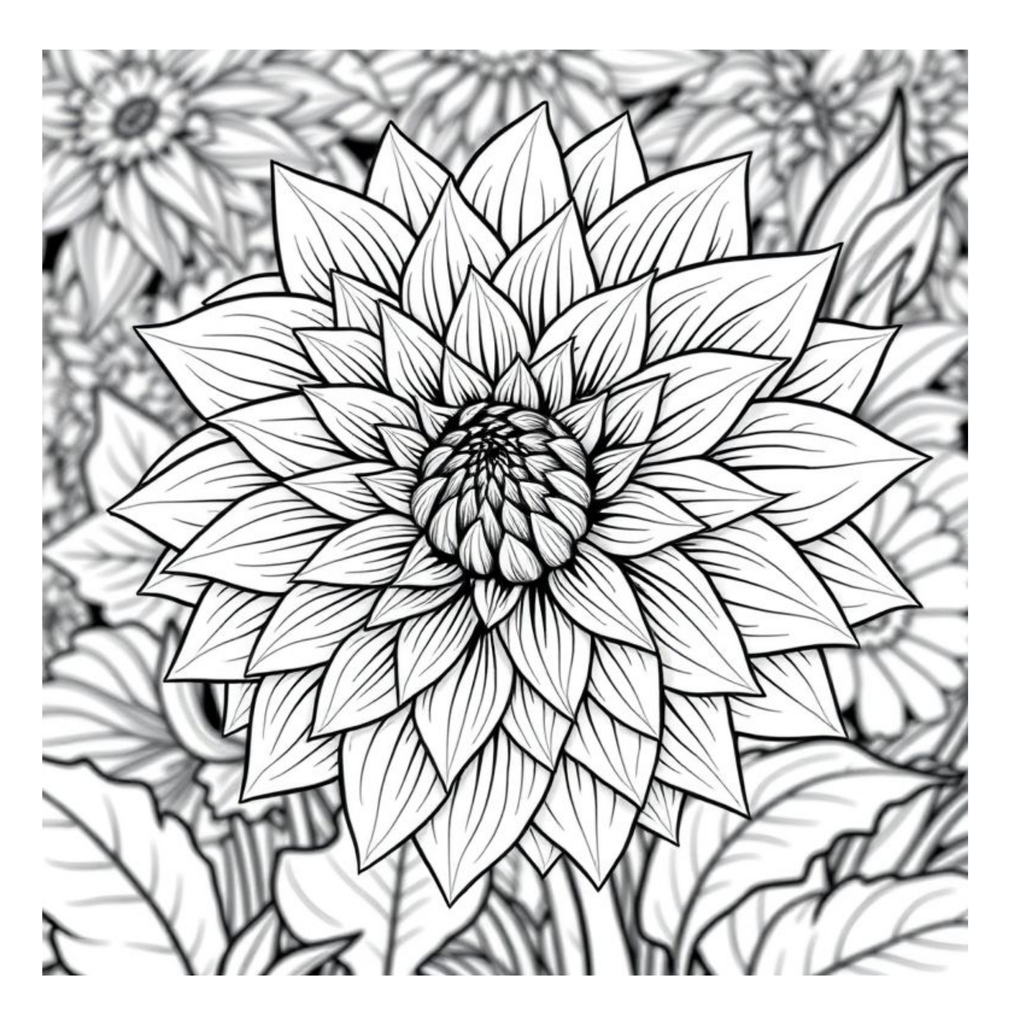 Bloom Art Flowers of the Land Coloring