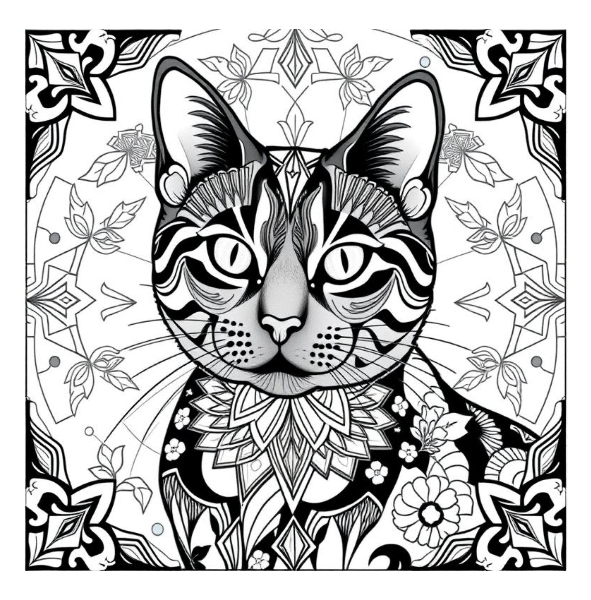 Whiskers & Wonders: Exotic Cats Around The Globe Coloring Adventure