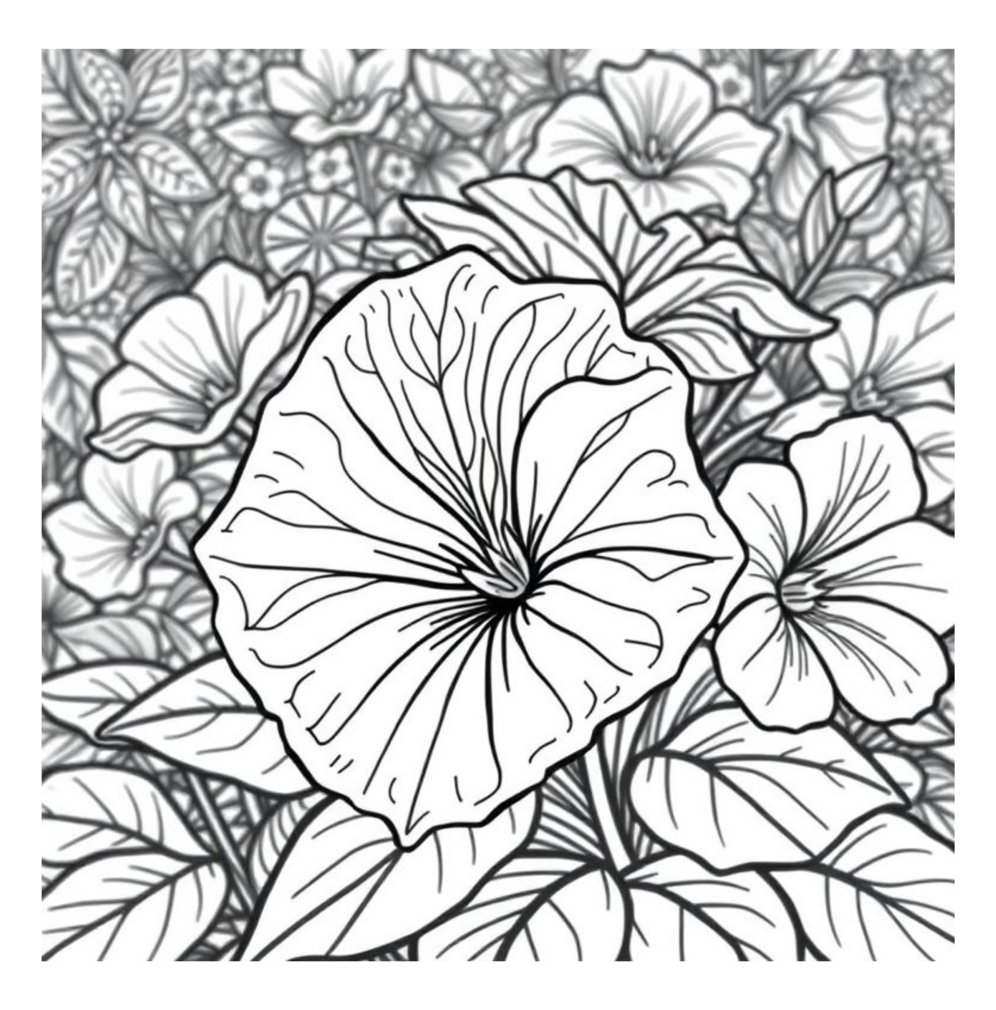 Bloom Art Flowers of the Land Coloring
