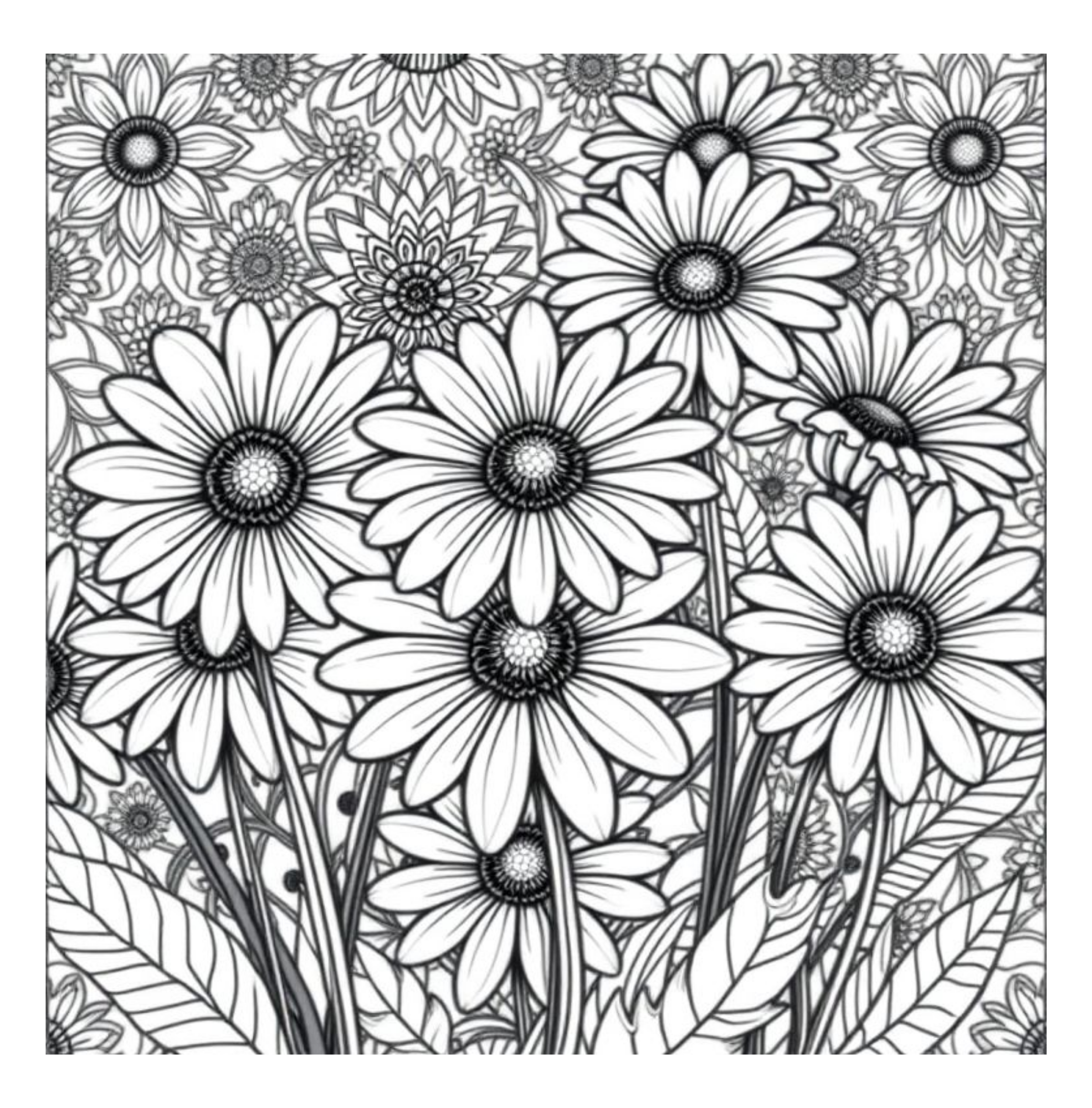 Bloom Art Flowers of the Land Coloring