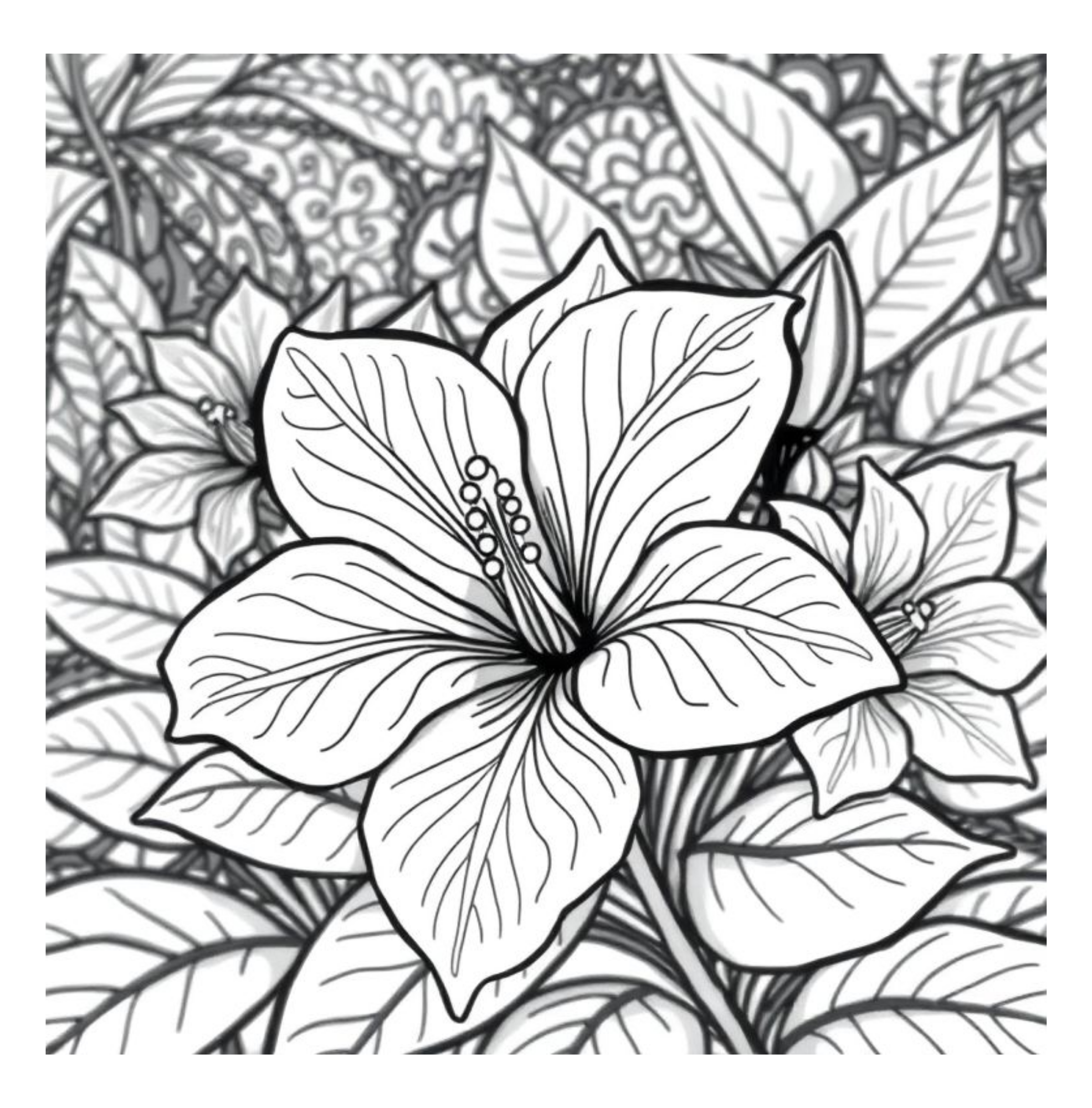 Bloom Art Flowers of the Land Coloring
