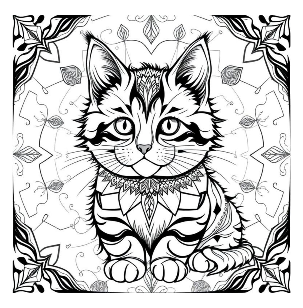 Whiskers & Wonders: Exotic Cats Around The Globe Coloring Adventure