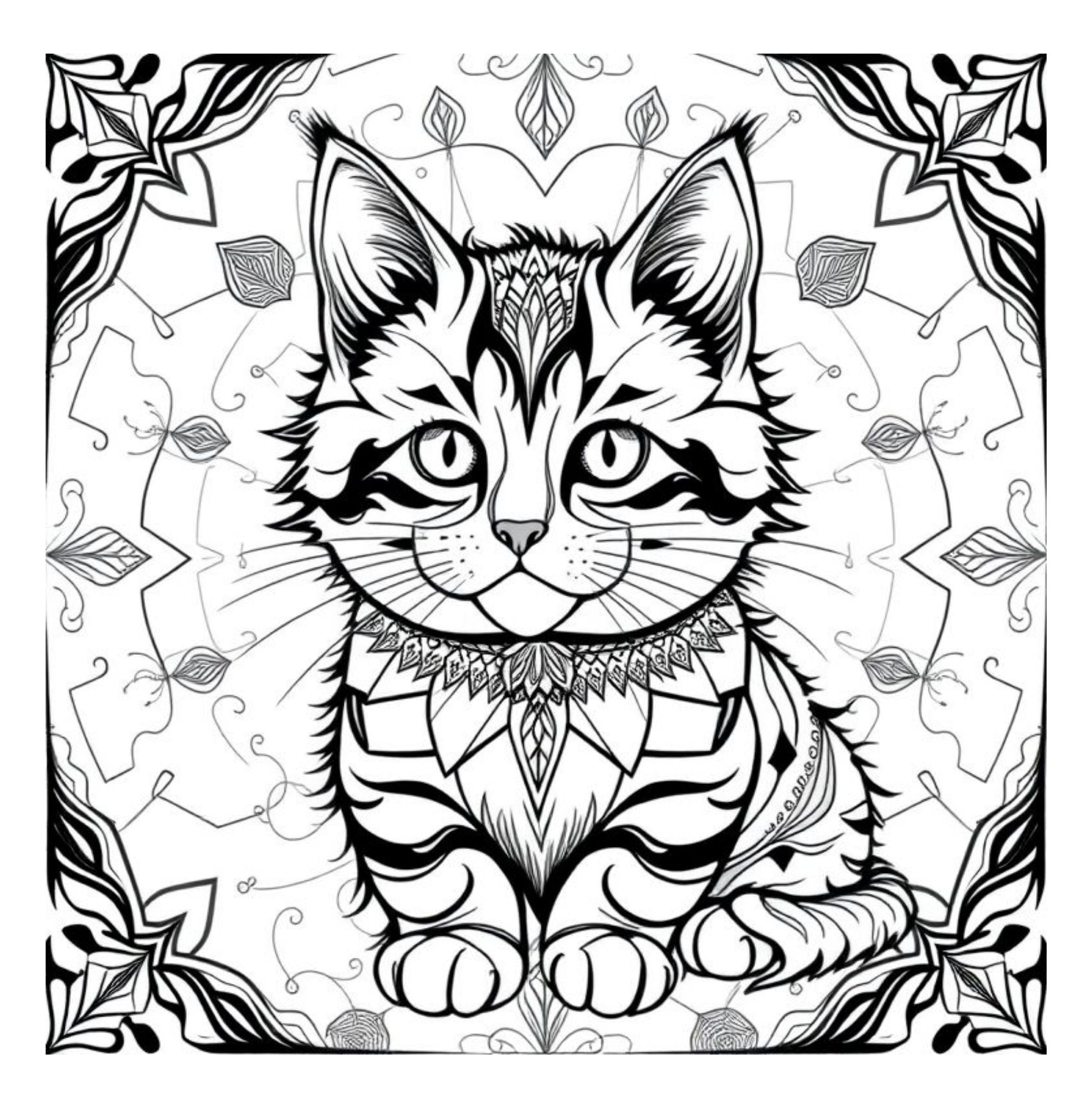 Whiskers & Wonders: Exotic Cats Around The Globe Coloring Adventure