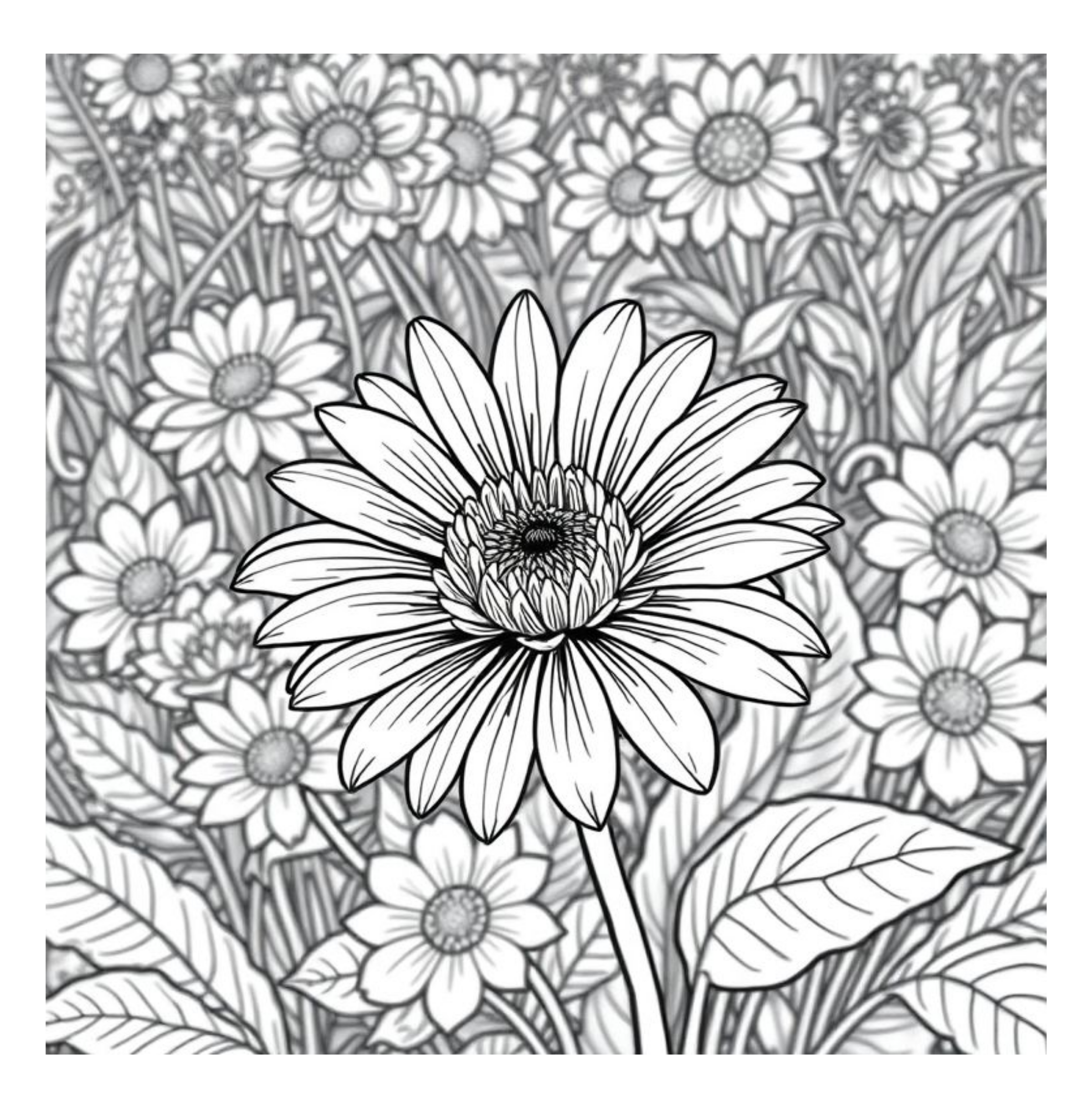 Bloom Art Flowers of the Land Coloring