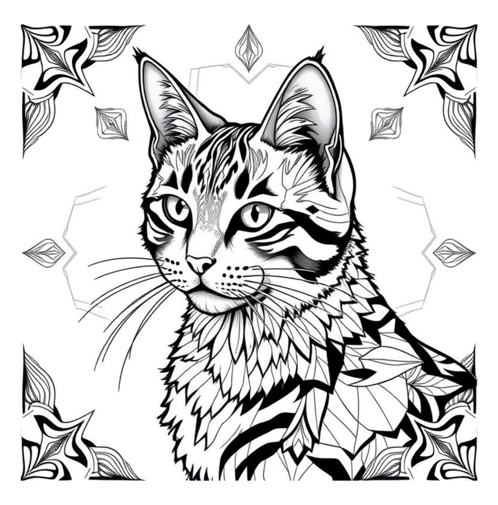 Whiskers & Wonders: Exotic Cats Around The Globe Coloring Adventure