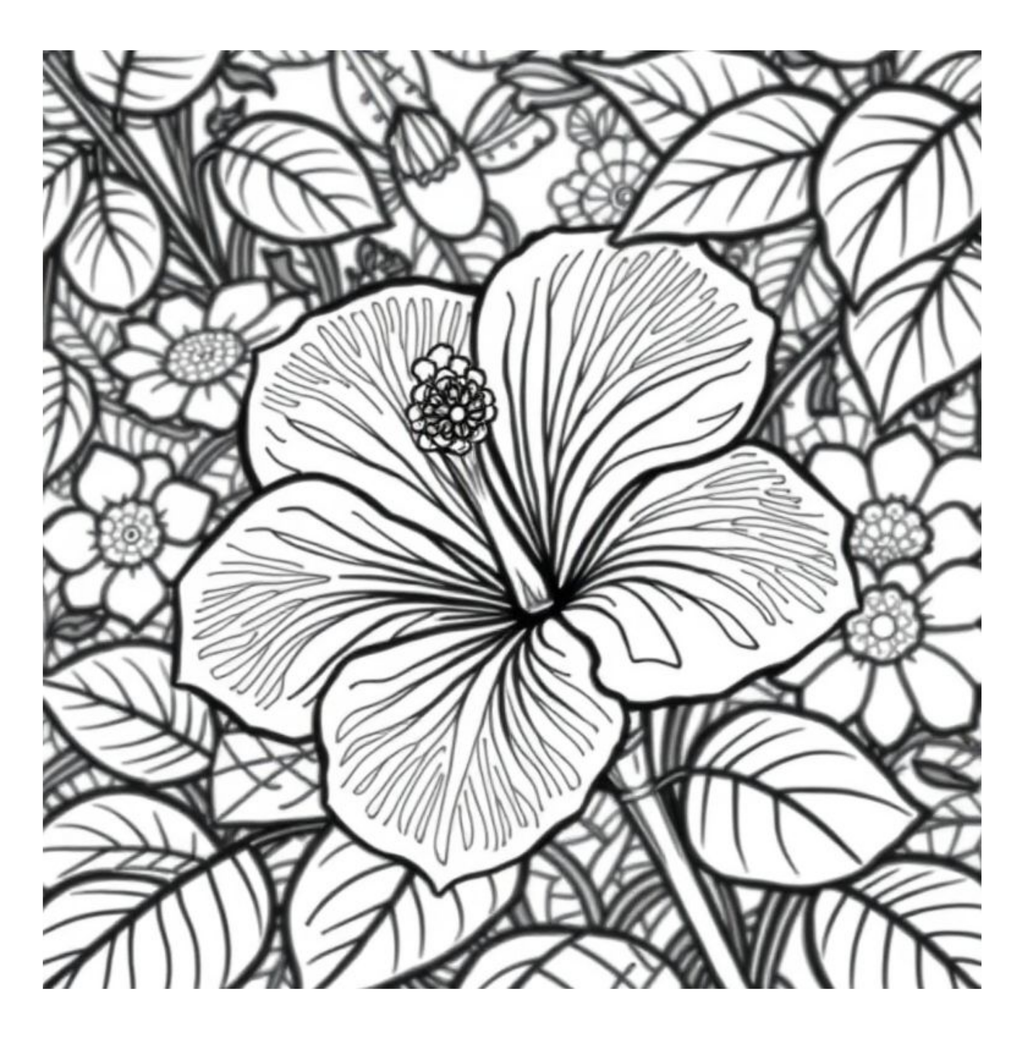Bloom Art Flowers of the Land Coloring