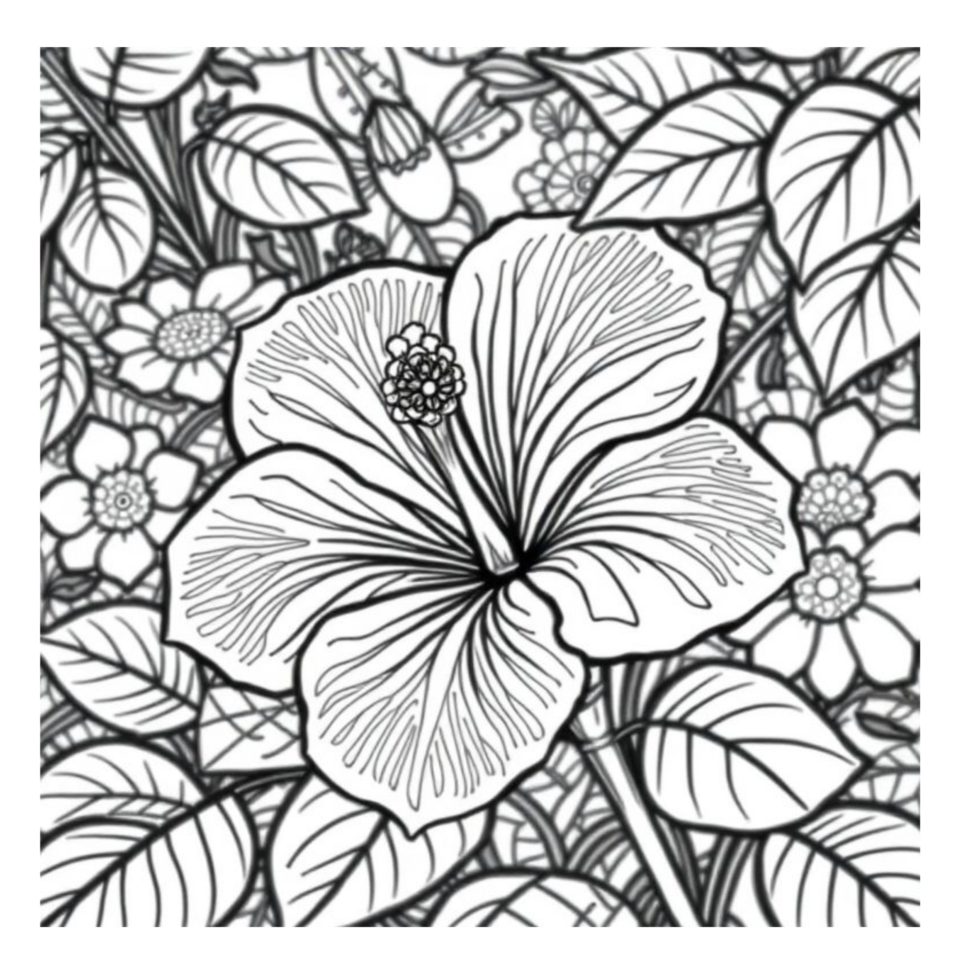 Bloom Art Flowers of the Land Coloring