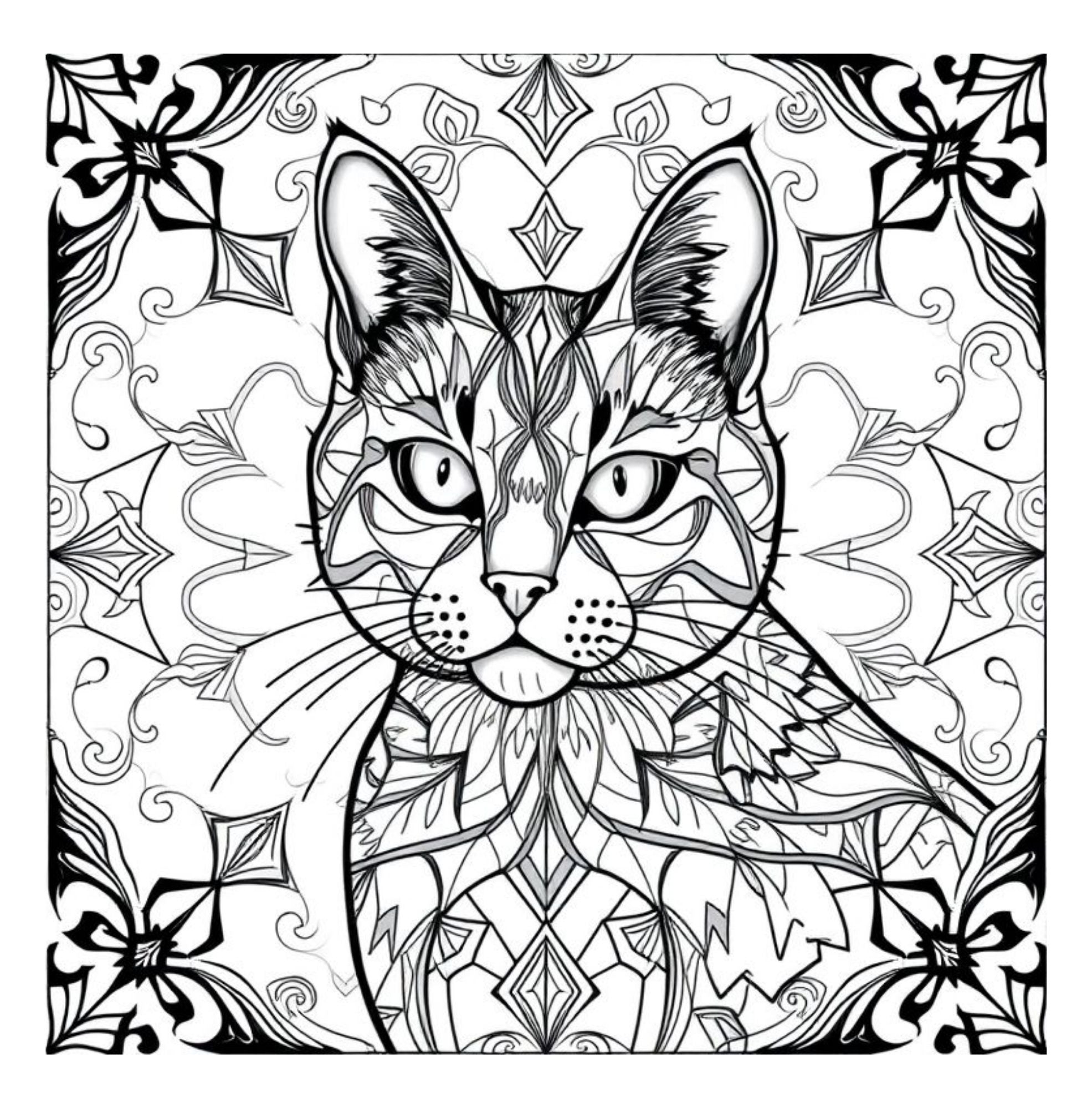 Whiskers & Wonders: Exotic Cats Around The Globe Coloring Adventure