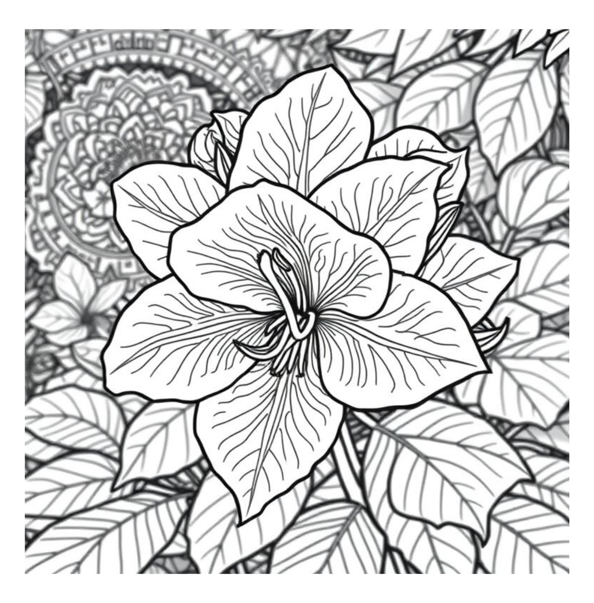 Bloom Art Flowers of the Land Coloring