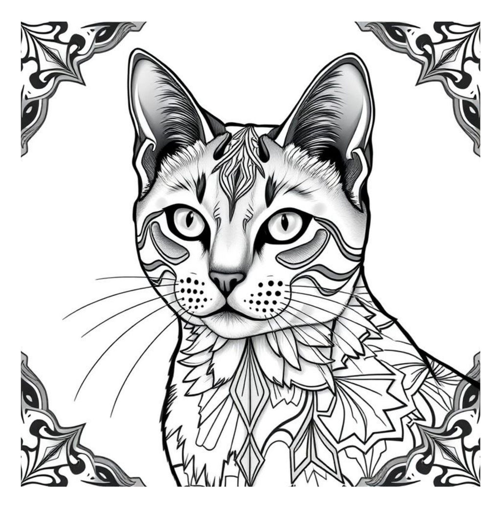Whiskers & Wonders: Exotic Cats Around The Globe Coloring Adventure