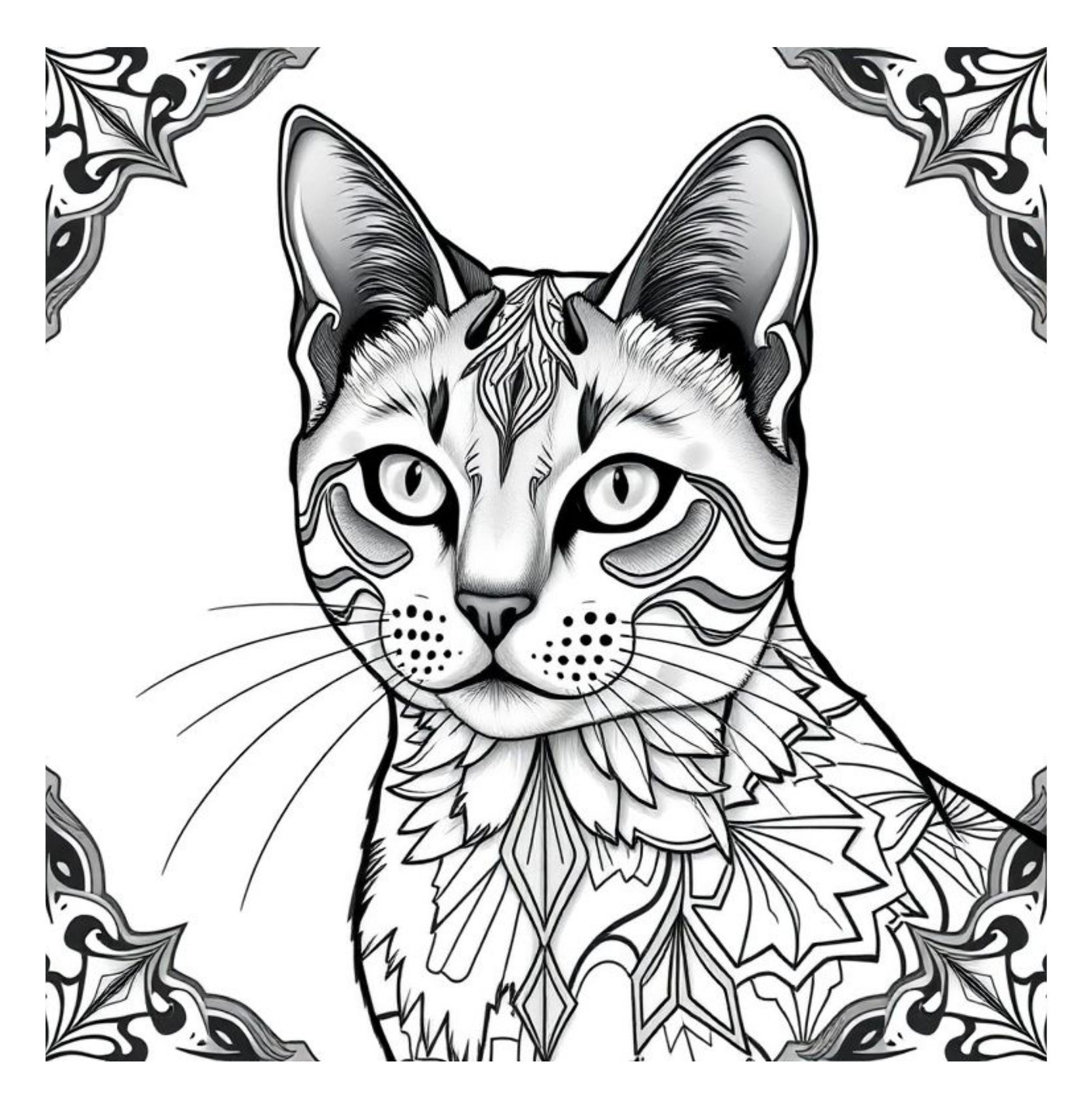 Whiskers & Wonders: Exotic Cats Around The Globe Coloring Adventure