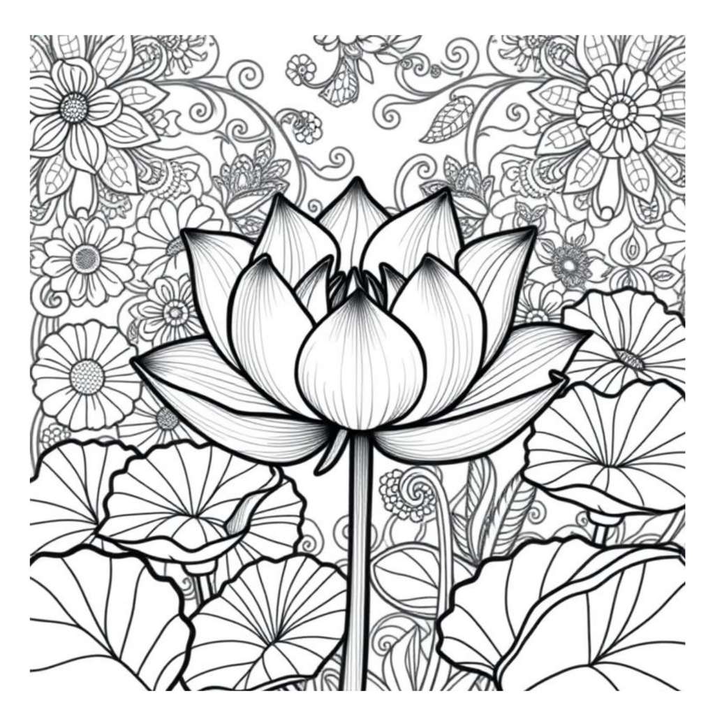 Bloom Art Flowers of the Land Coloring