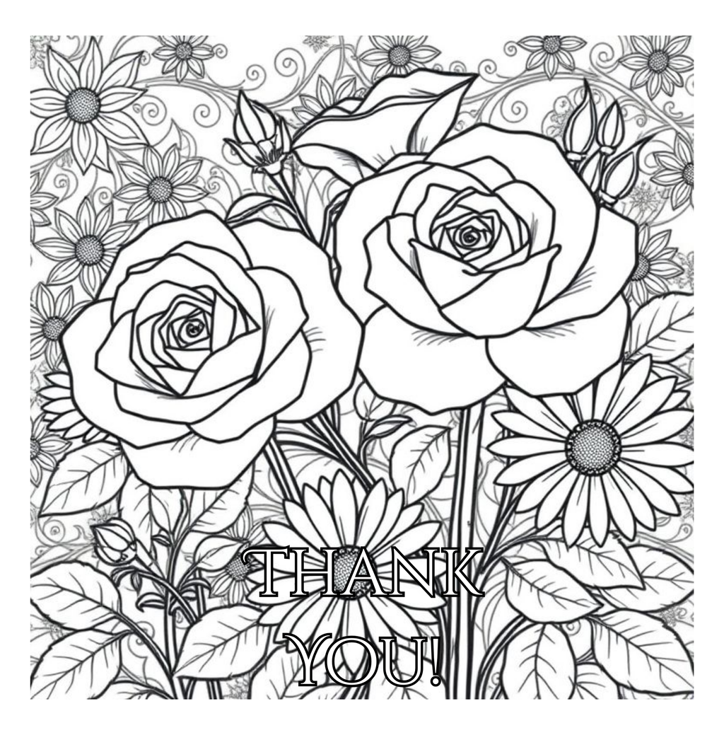 Bloom Art Flowers of the Land Coloring