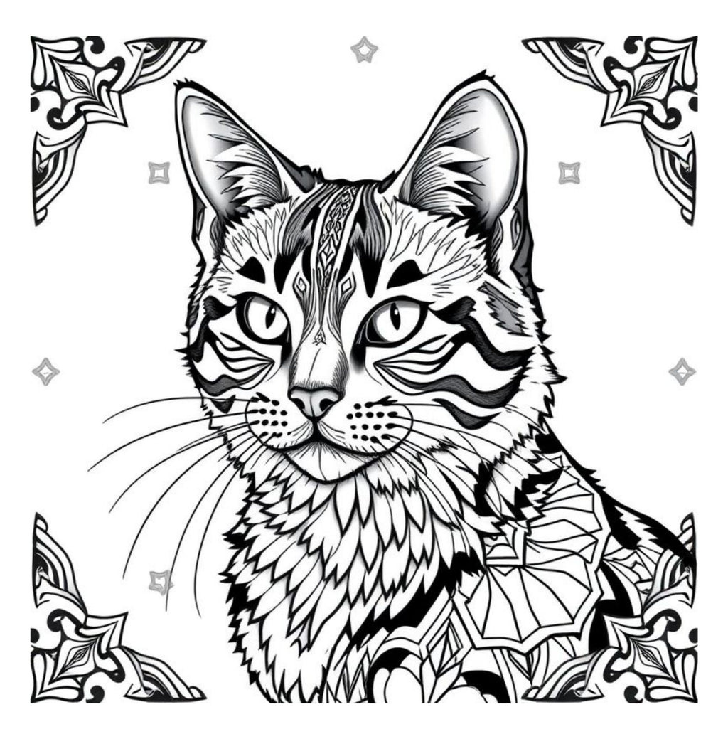 Whiskers & Wonders: Exotic Cats Around The Globe Coloring Adventure