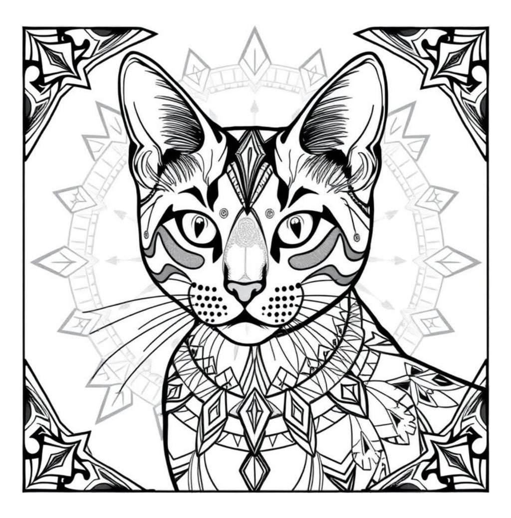Whiskers & Wonders: Exotic Cats Around The Globe Coloring Adventure