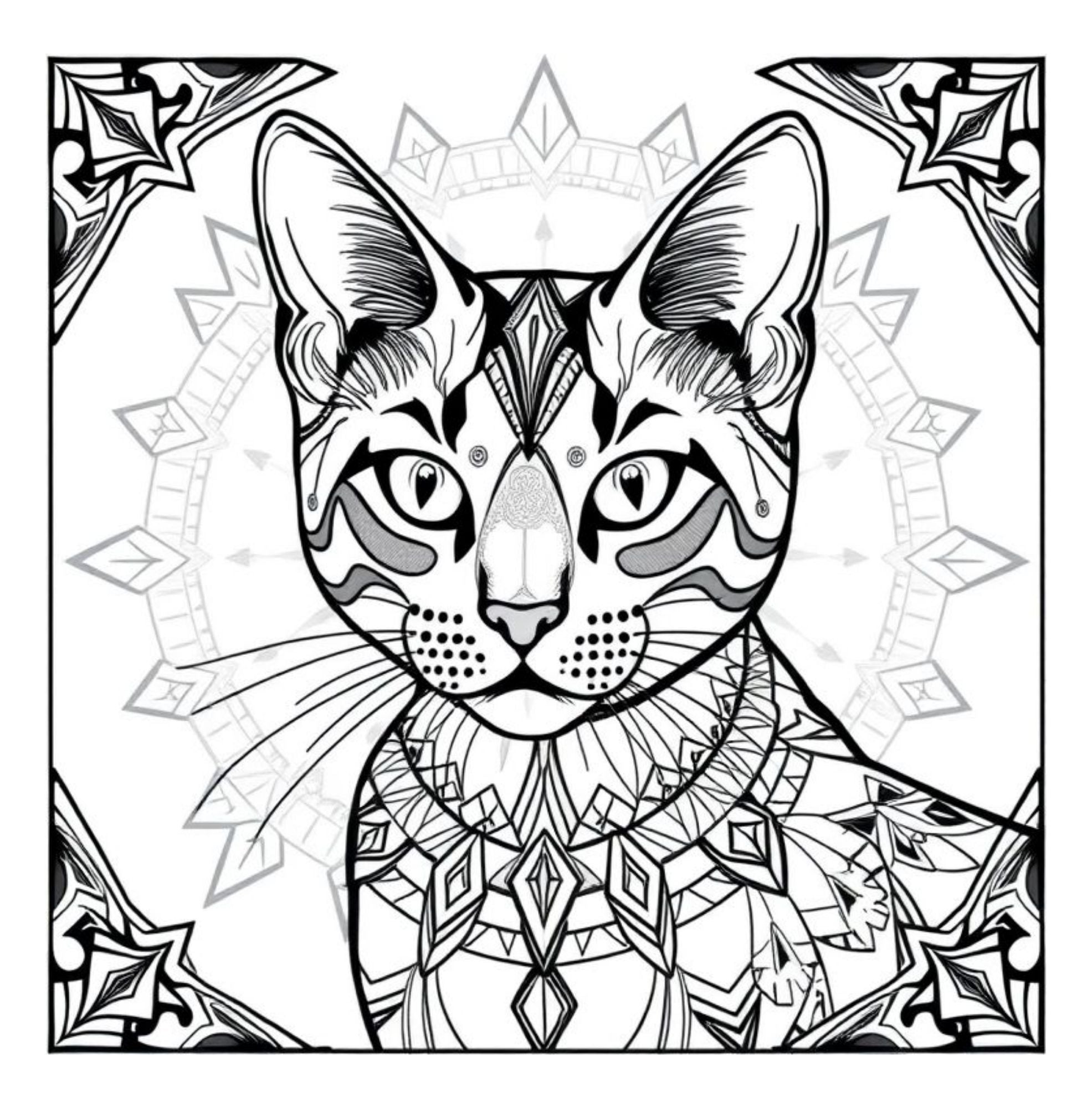 Whiskers & Wonders: Exotic Cats Around The Globe Coloring Adventure
