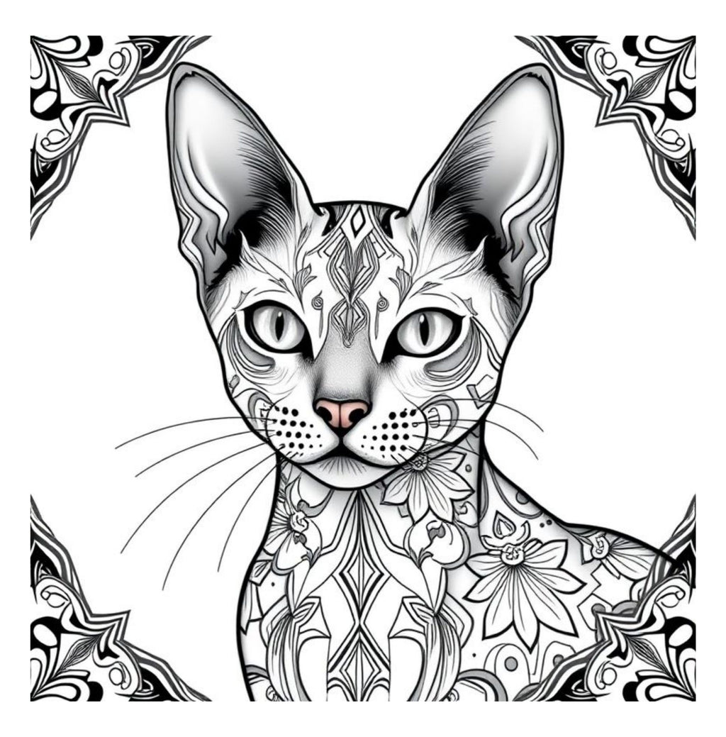 Whiskers & Wonders: Exotic Cats Around The Globe Coloring Adventure