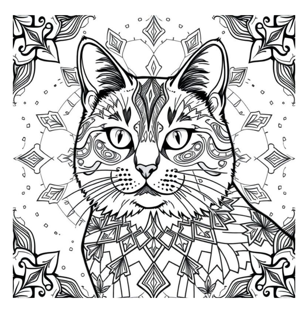 Whiskers & Wonders: Exotic Cats Around The Globe Coloring Adventure