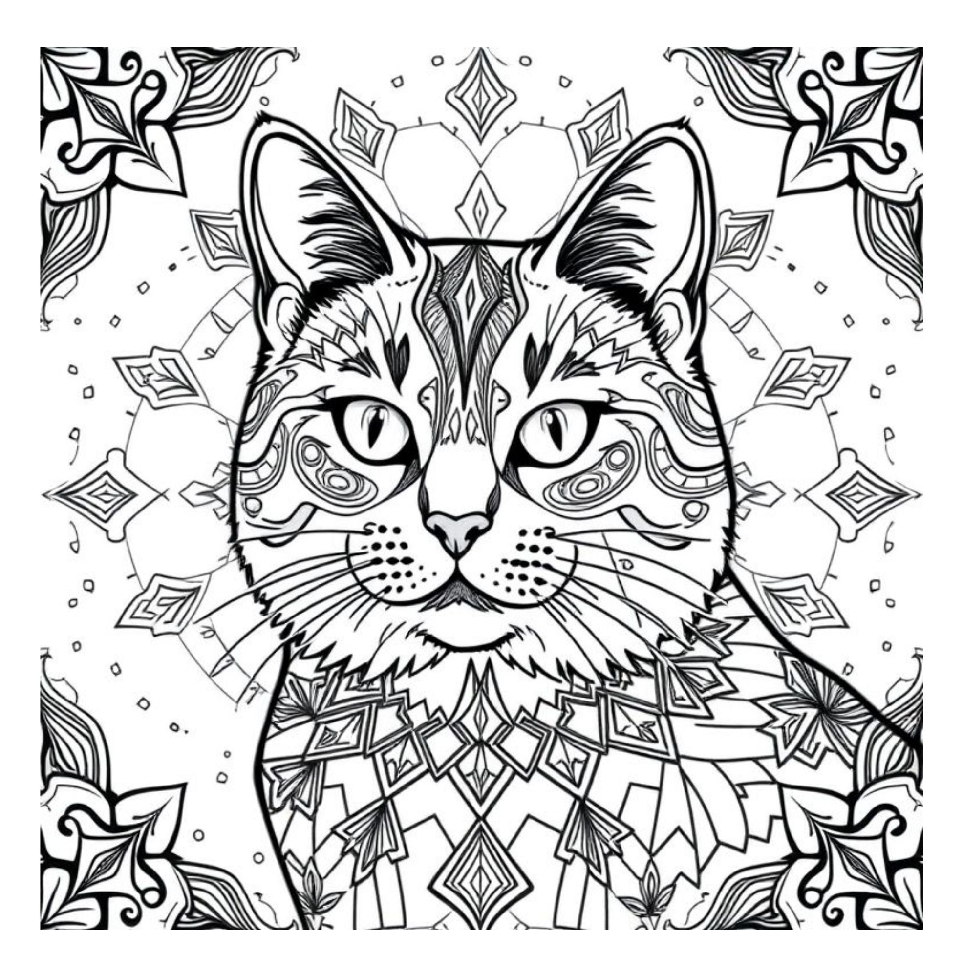 Whiskers & Wonders: Exotic Cats Around The Globe Coloring Adventure