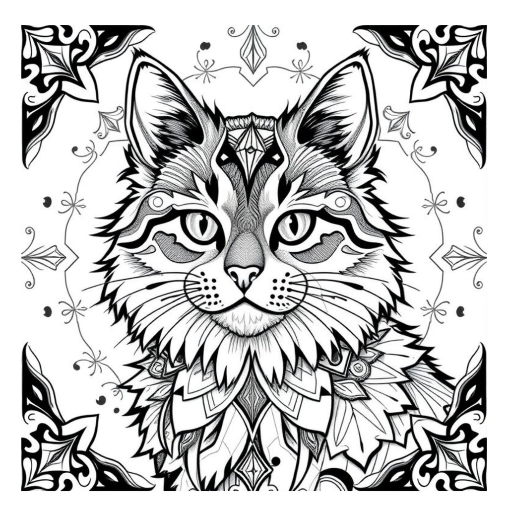 Whiskers & Wonders: Exotic Cats Around The Globe Coloring Adventure