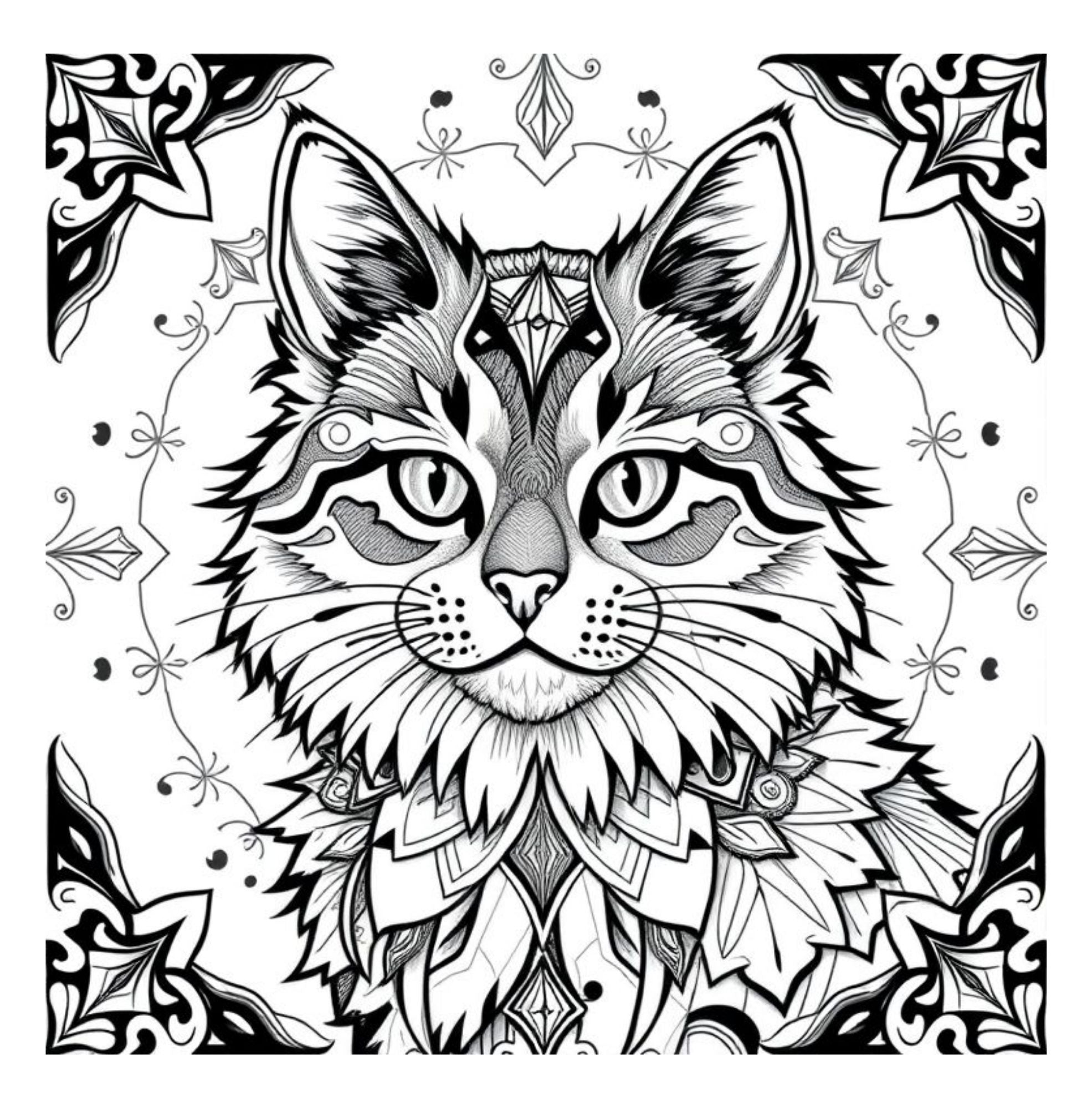Whiskers & Wonders: Exotic Cats Around The Globe Coloring Adventure