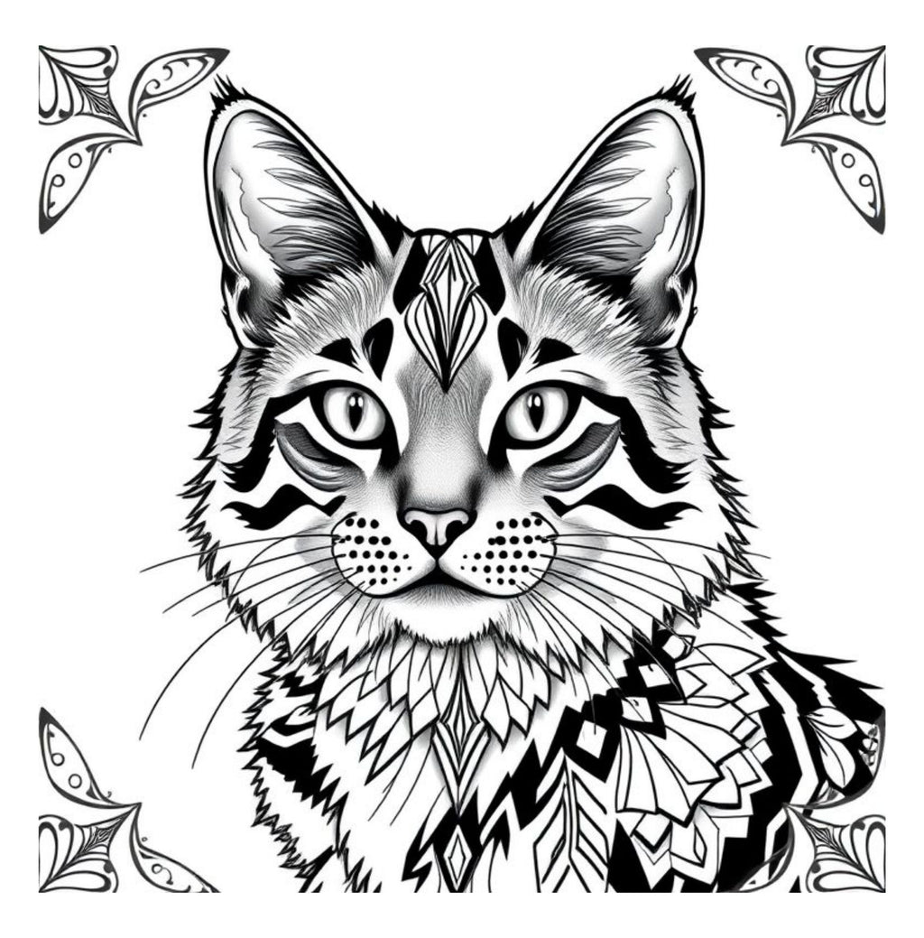 Whiskers & Wonders: Exotic Cats Around The Globe Coloring Adventure