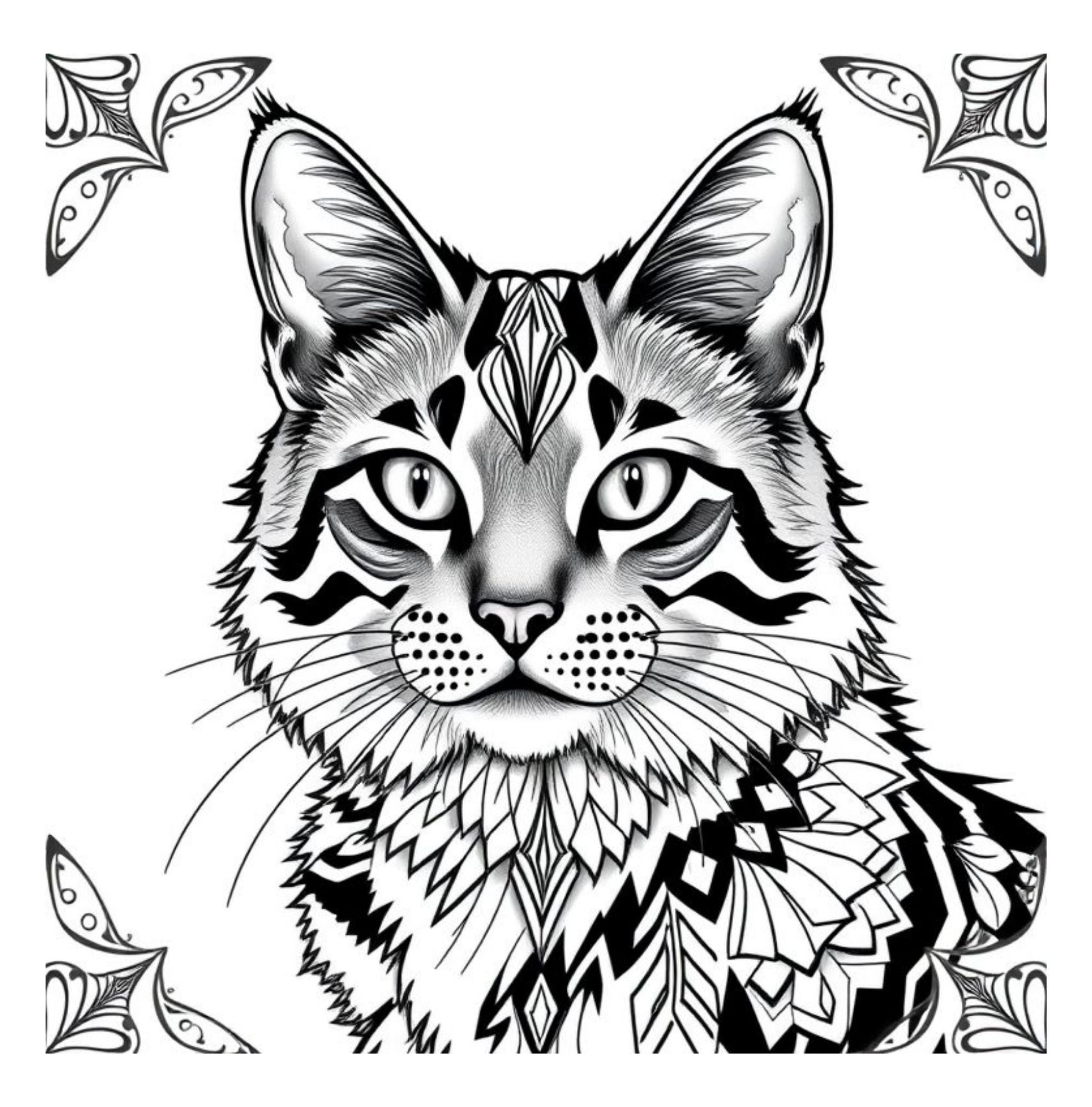 Whiskers & Wonders: Exotic Cats Around The Globe Coloring Adventure