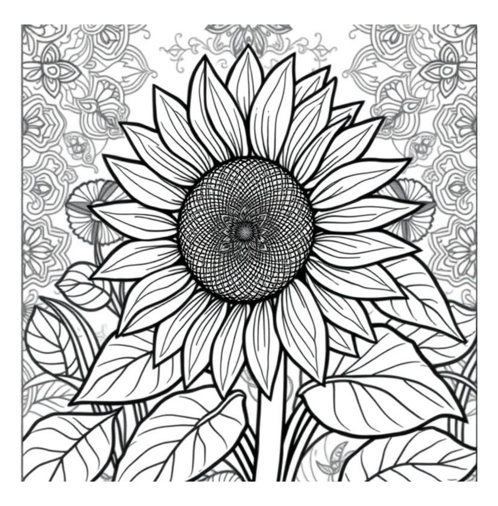 Bloom Art Flowers of the Land Coloring