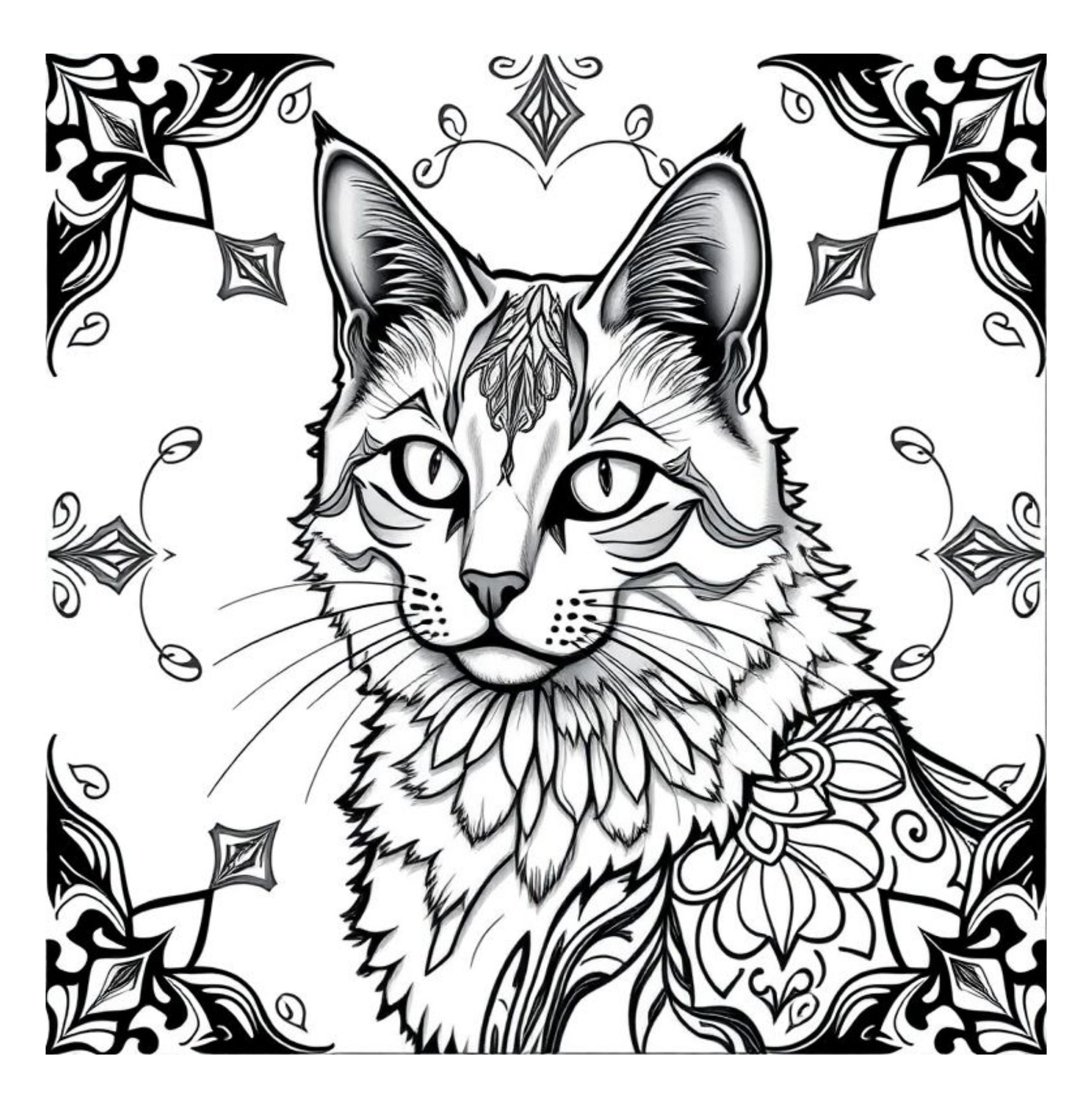 Whiskers & Wonders: Exotic Cats Around The Globe Coloring Adventure