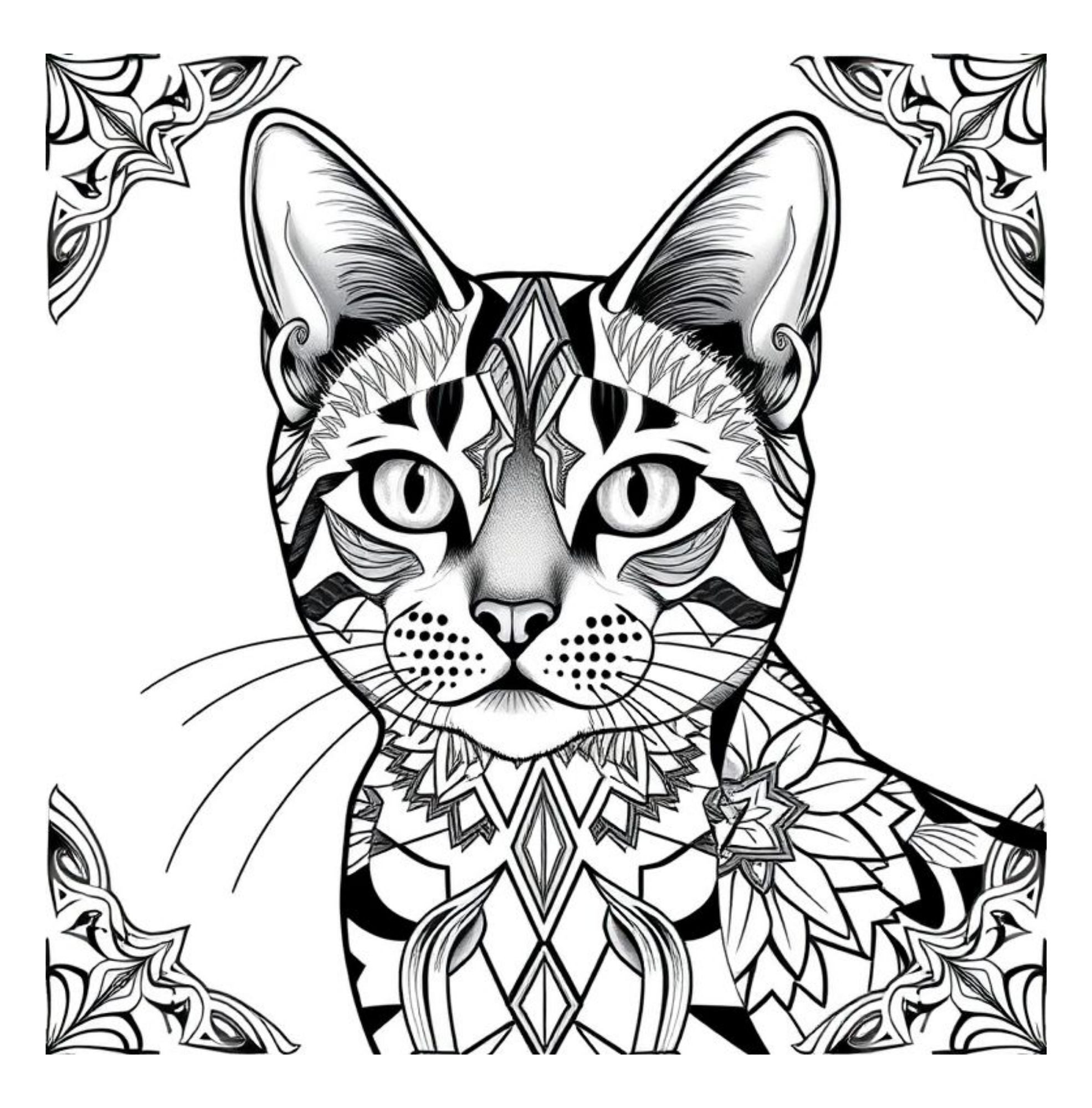 Whiskers & Wonders: Exotic Cats Around The Globe Coloring Adventure