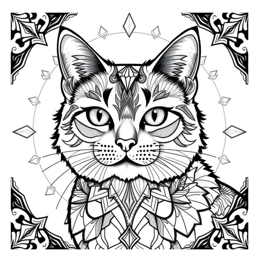 Whiskers & Wonders: Exotic Cats Around The Globe Coloring Adventure