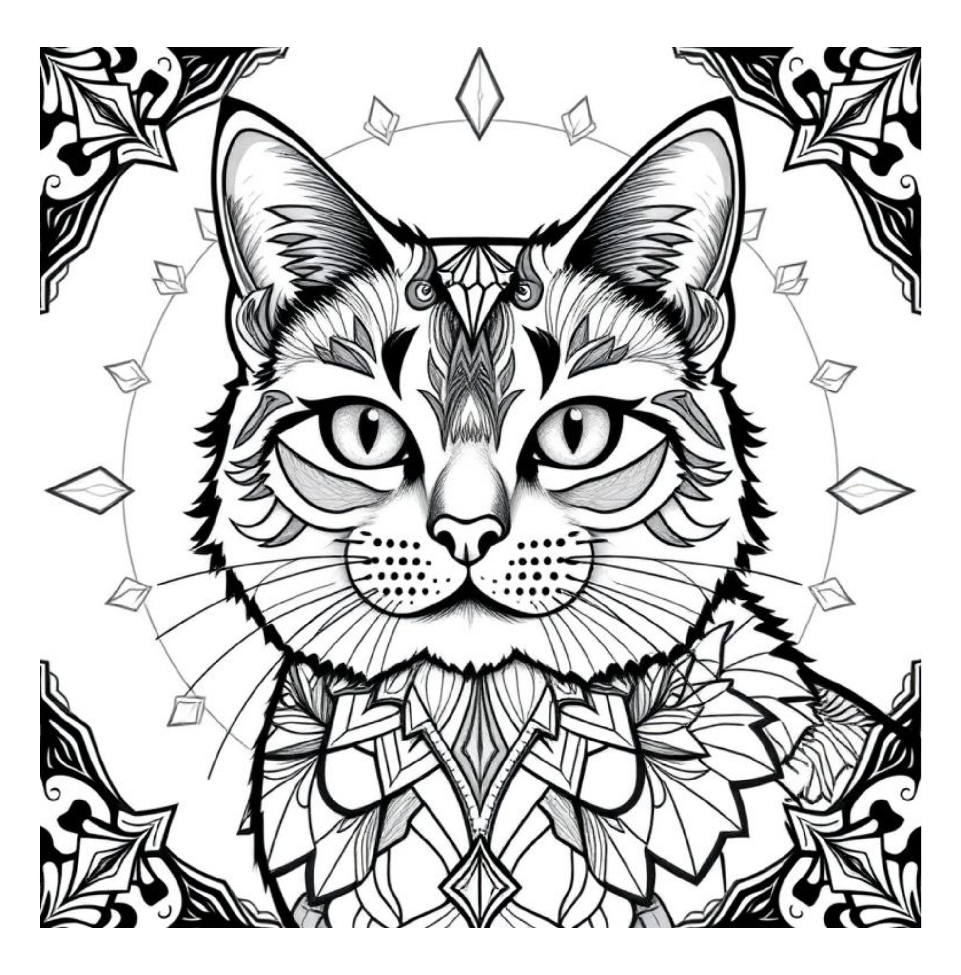 Whiskers & Wonders: Exotic Cats Around The Globe Coloring Adventure