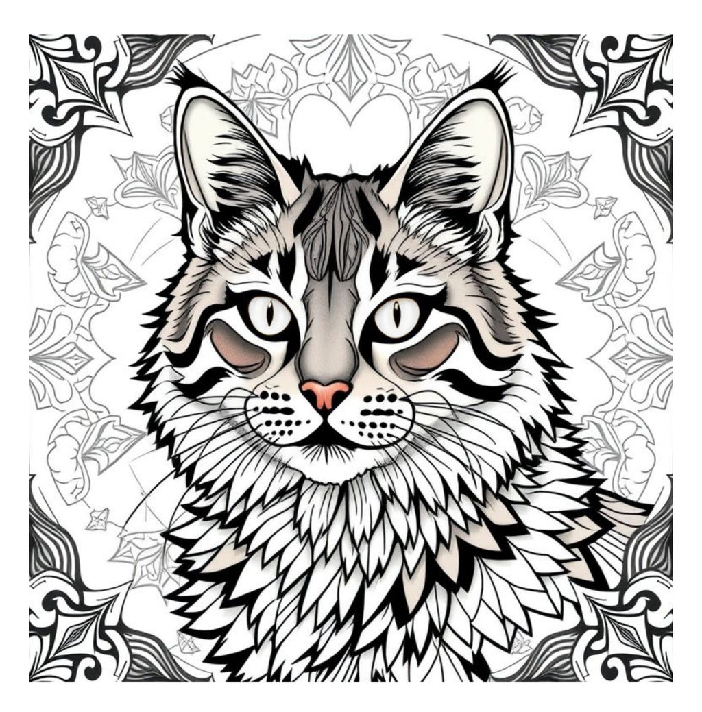 Whiskers & Wonders: Exotic Cats Around The Globe Coloring Adventure
