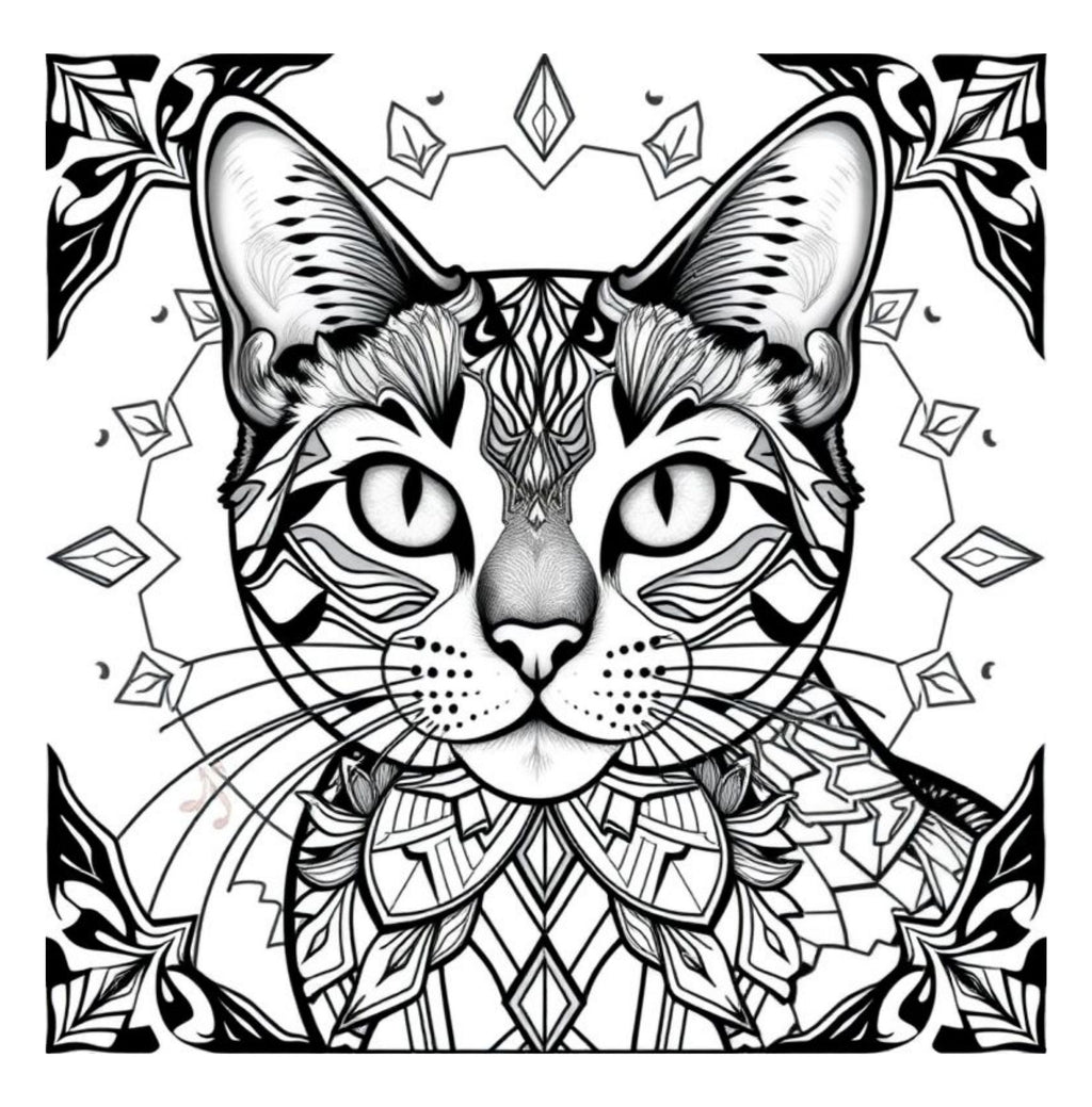 Whiskers & Wonders: Exotic Cats Around The Globe Coloring Adventure