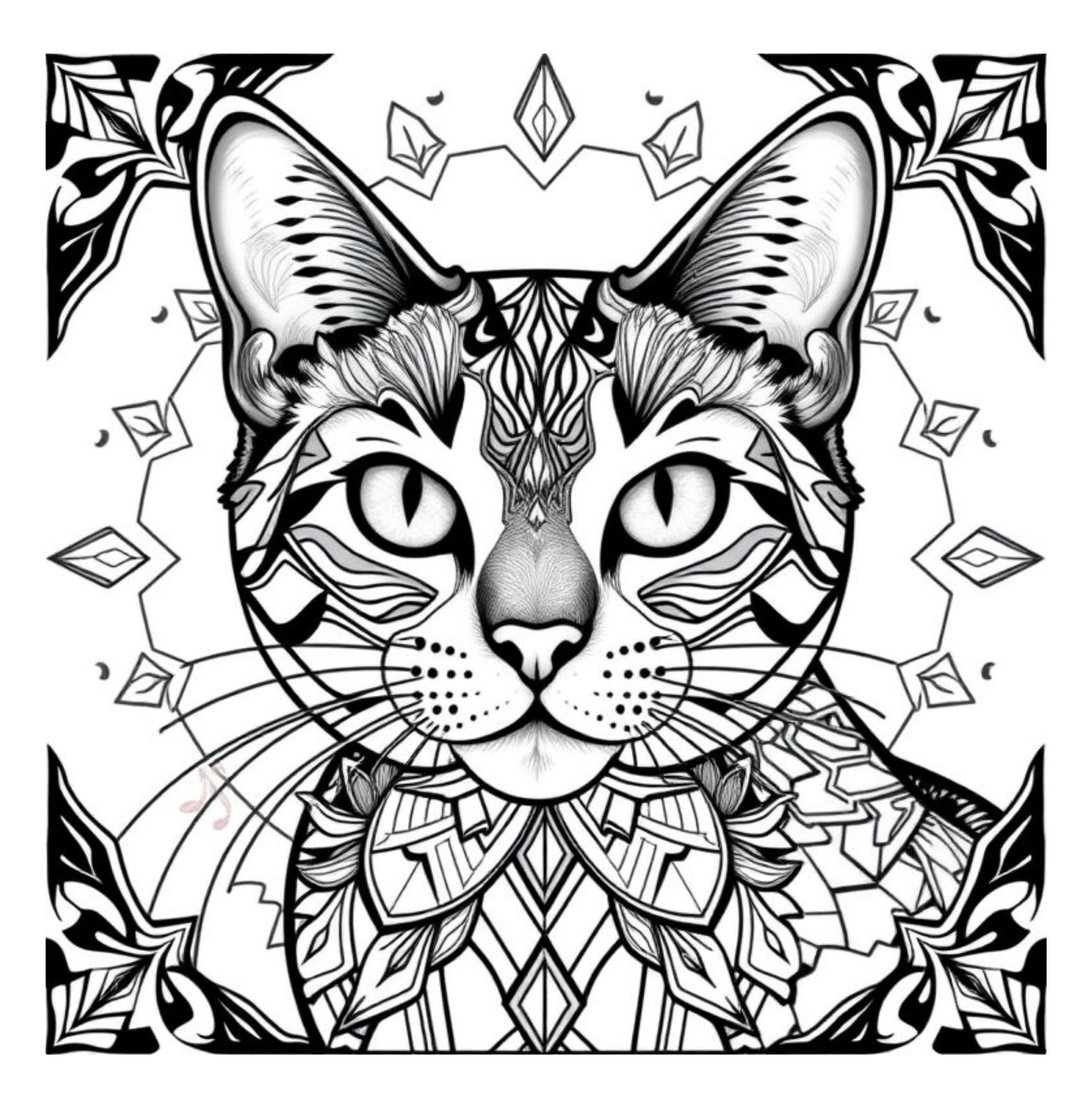 Whiskers & Wonders: Exotic Cats Around The Globe Coloring Adventure