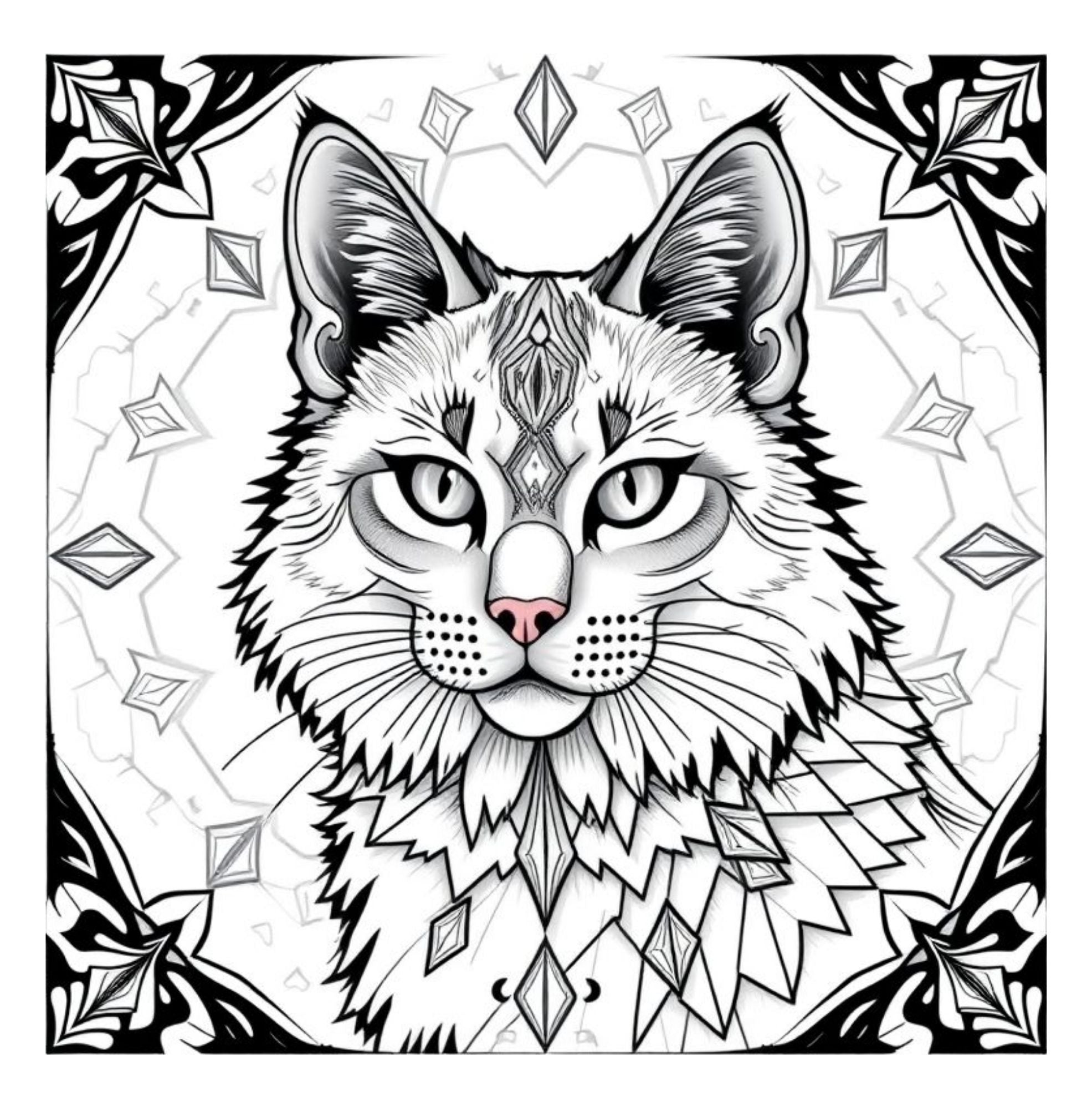 Whiskers & Wonders: Exotic Cats Around The Globe Coloring Adventure
