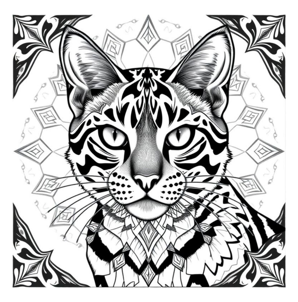 Whiskers & Wonders: Exotic Cats Around The Globe Coloring Adventure