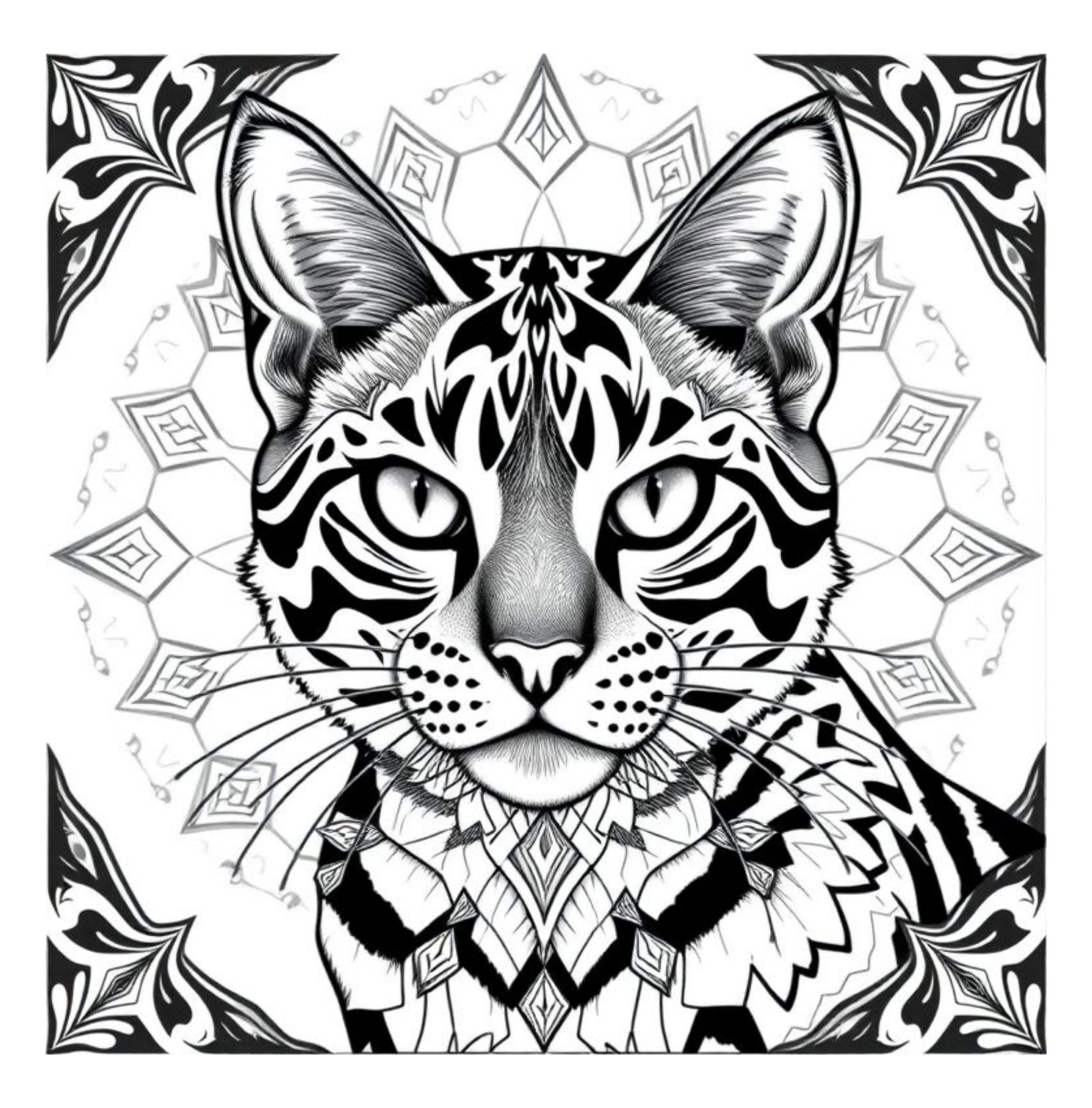 Whiskers & Wonders: Exotic Cats Around The Globe Coloring Adventure